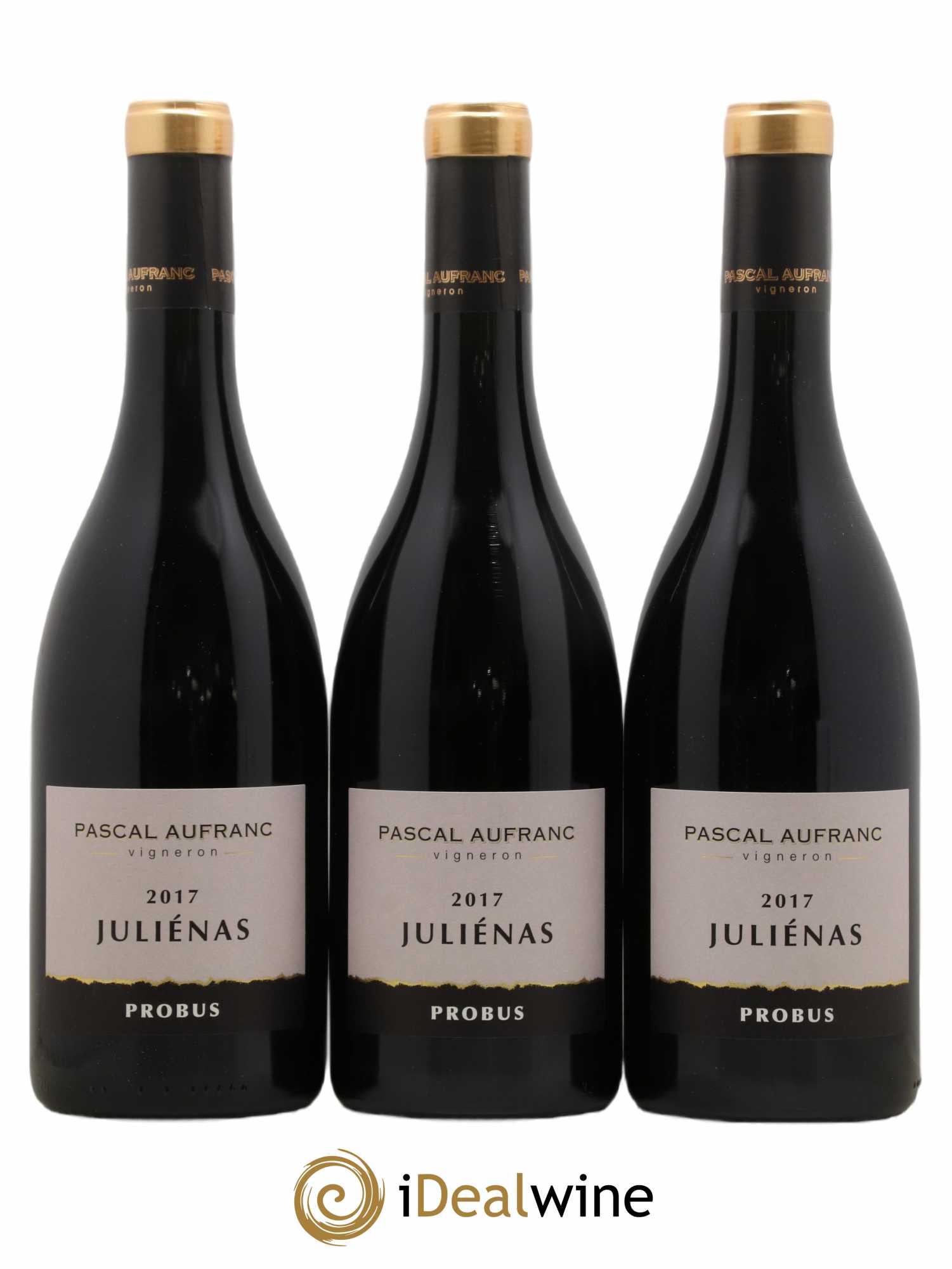 Juliénas Probus Pascal Aufranc (sans prix de réserve) 2017 - Lot de 3 bouteilles - 0