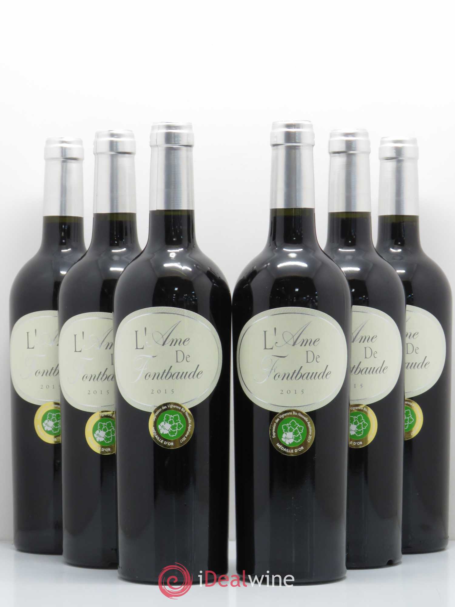 Castillon-Côtes-de-Bordeaux (Côtes-de-Castillon) Château Fontbaude Ame de Fontbaude (sans prix de réserve) 2015 - Posten von 6 Flaschen - 0
