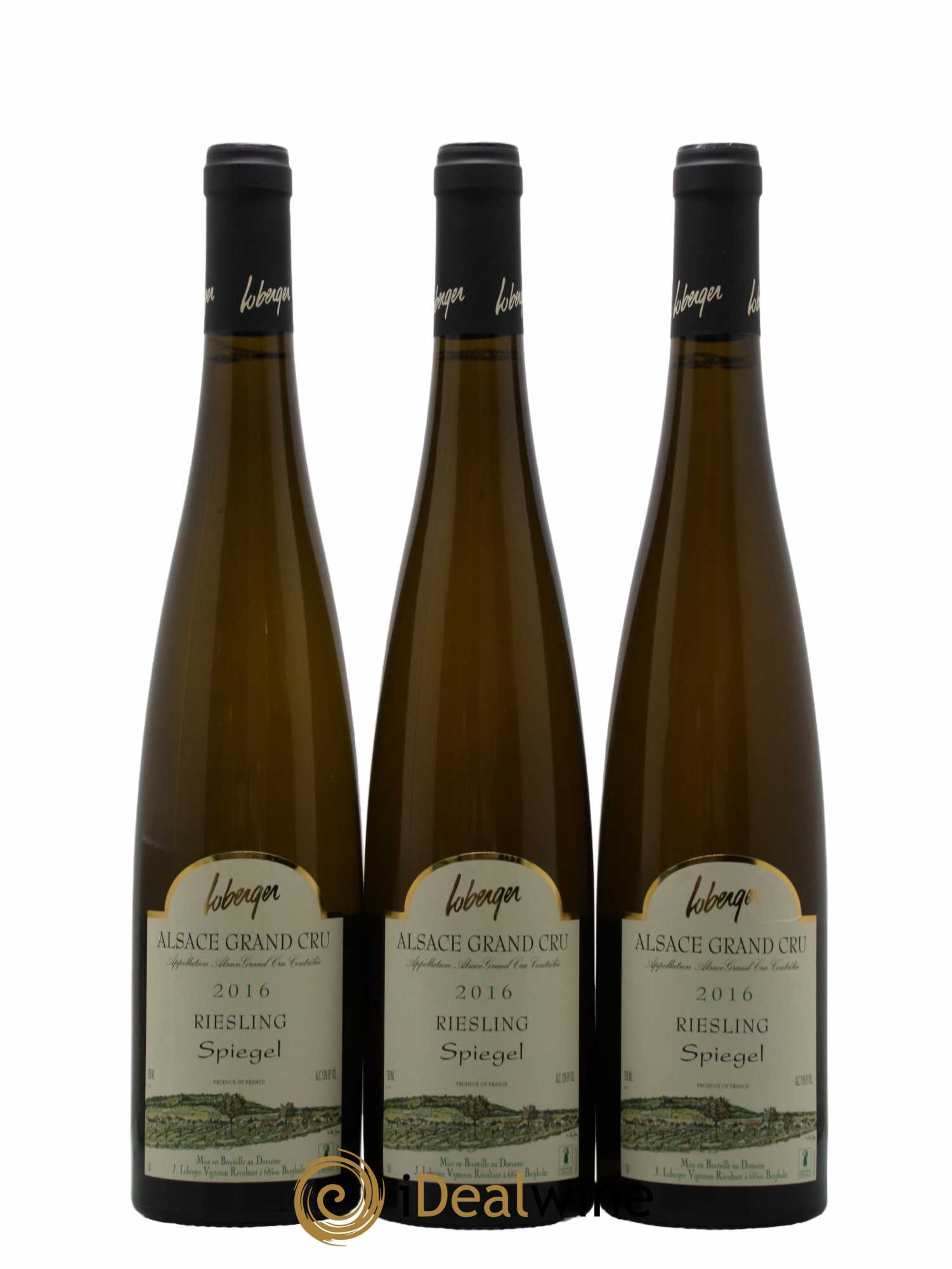Alsace Grand Cru Riesling Spiegel Loberger 2016 - Lot de 3 bouteilles - 0