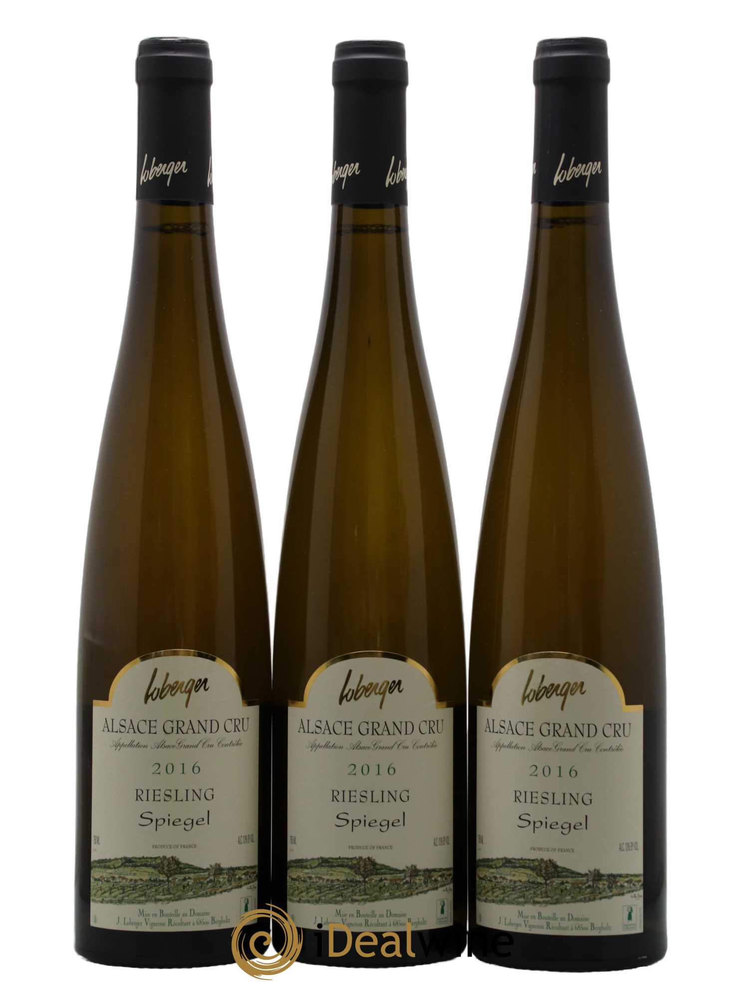 Alsace Grand Cru Riesling Spiegel Loberger 2016 - Lot de 3 bouteilles - 0