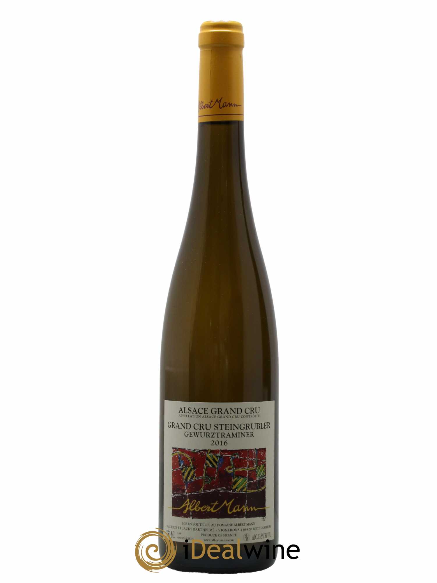 Alsace Gewurztraminer Grand Cru Steingrübler Albert Mann 2016 - Lot de 1 bouteille - 0
