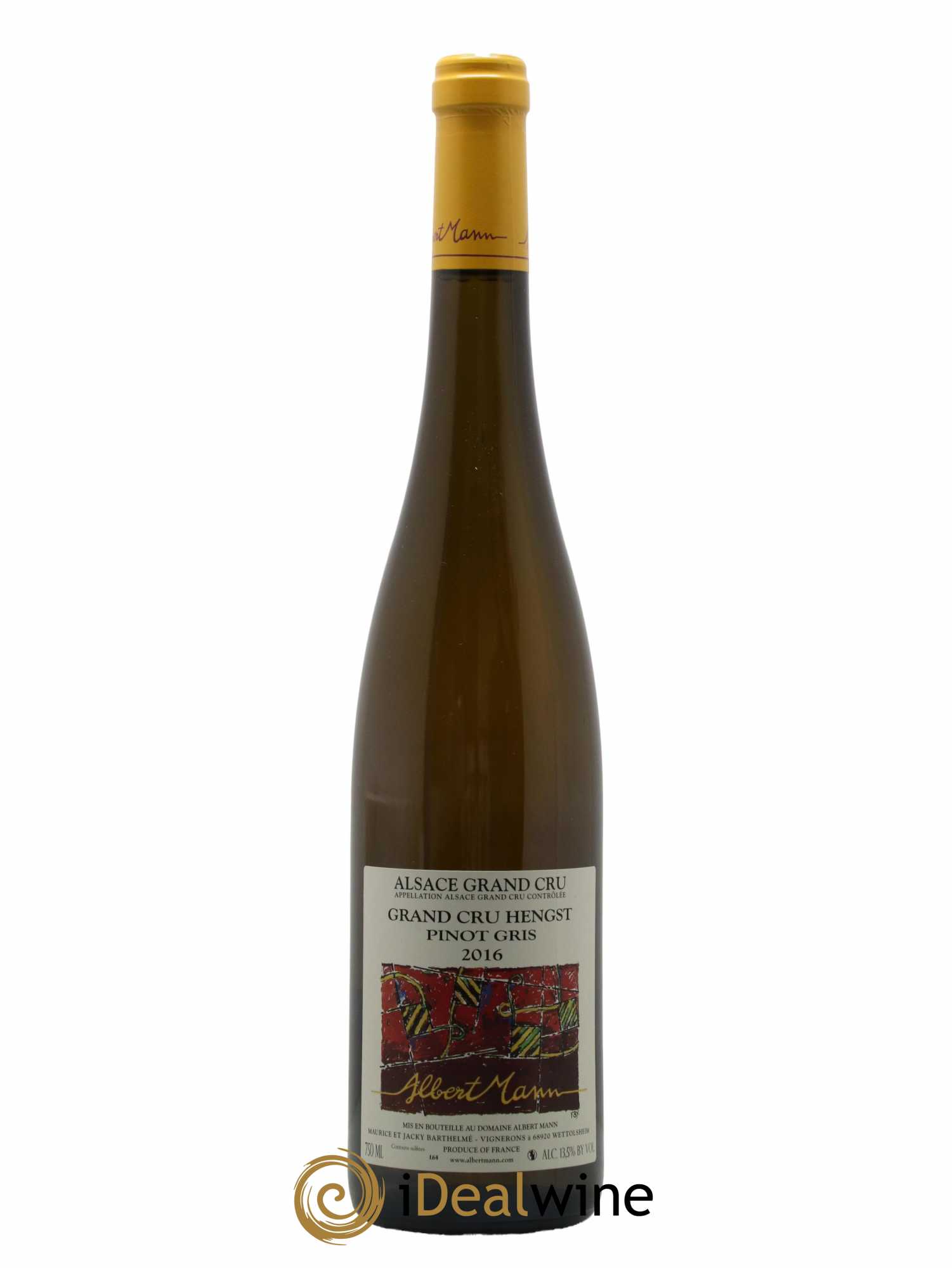 Alsace Pinot Gris Grand Cru Hengst Albert Mann 2016 - Lot de 1 bouteille - 0