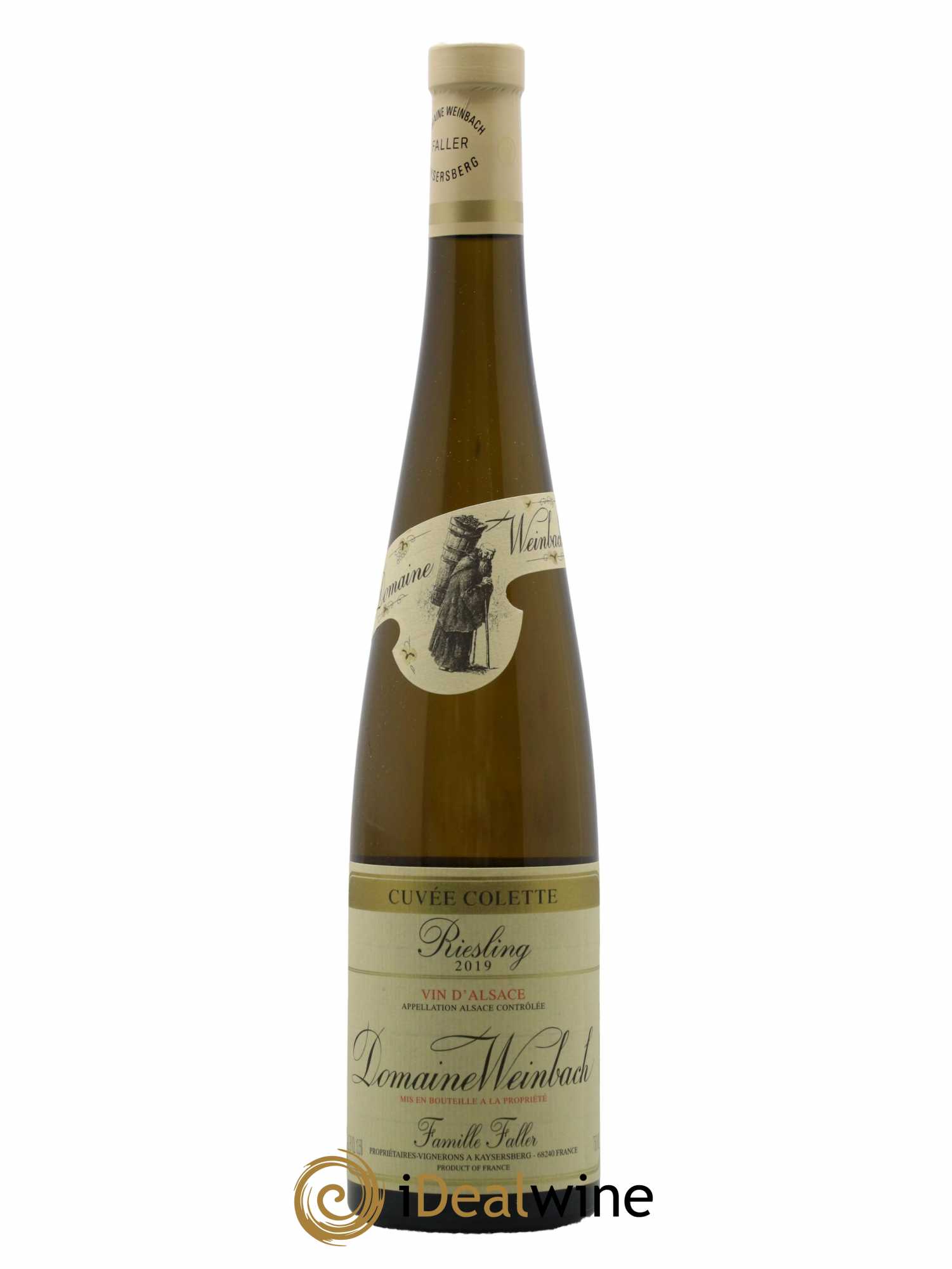 Alsace Riesling Cuvée Colette Weinbach (Domaine) 2019 - Lot de 1 bouteille - 0