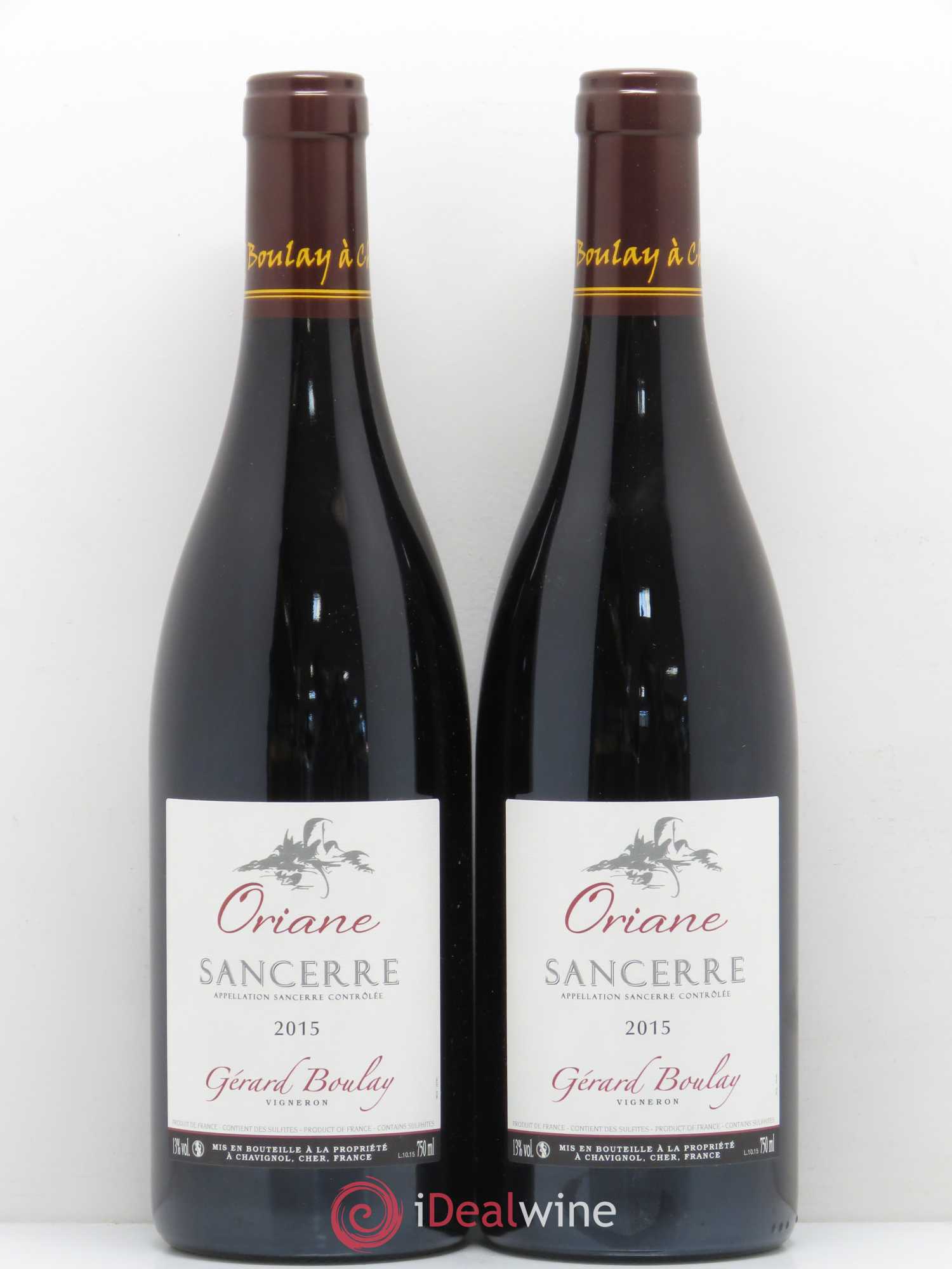 Sancerre Oriane Gérard Boulay 2015 - Lot de 2 bouteilles - 0
