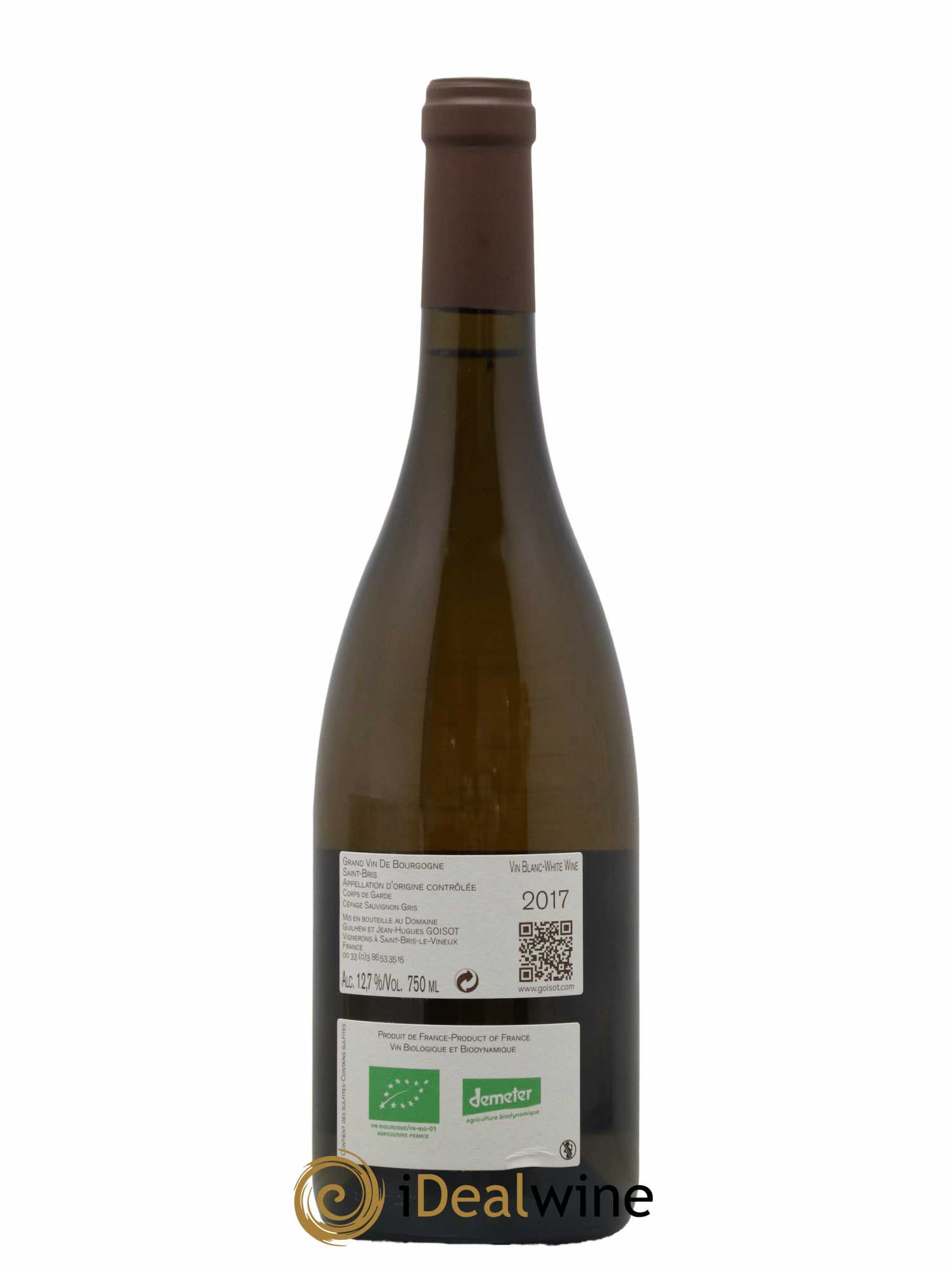 Saint-Bris Corps de Garde Goisot 2017 - Lot de 1 bouteille - 1