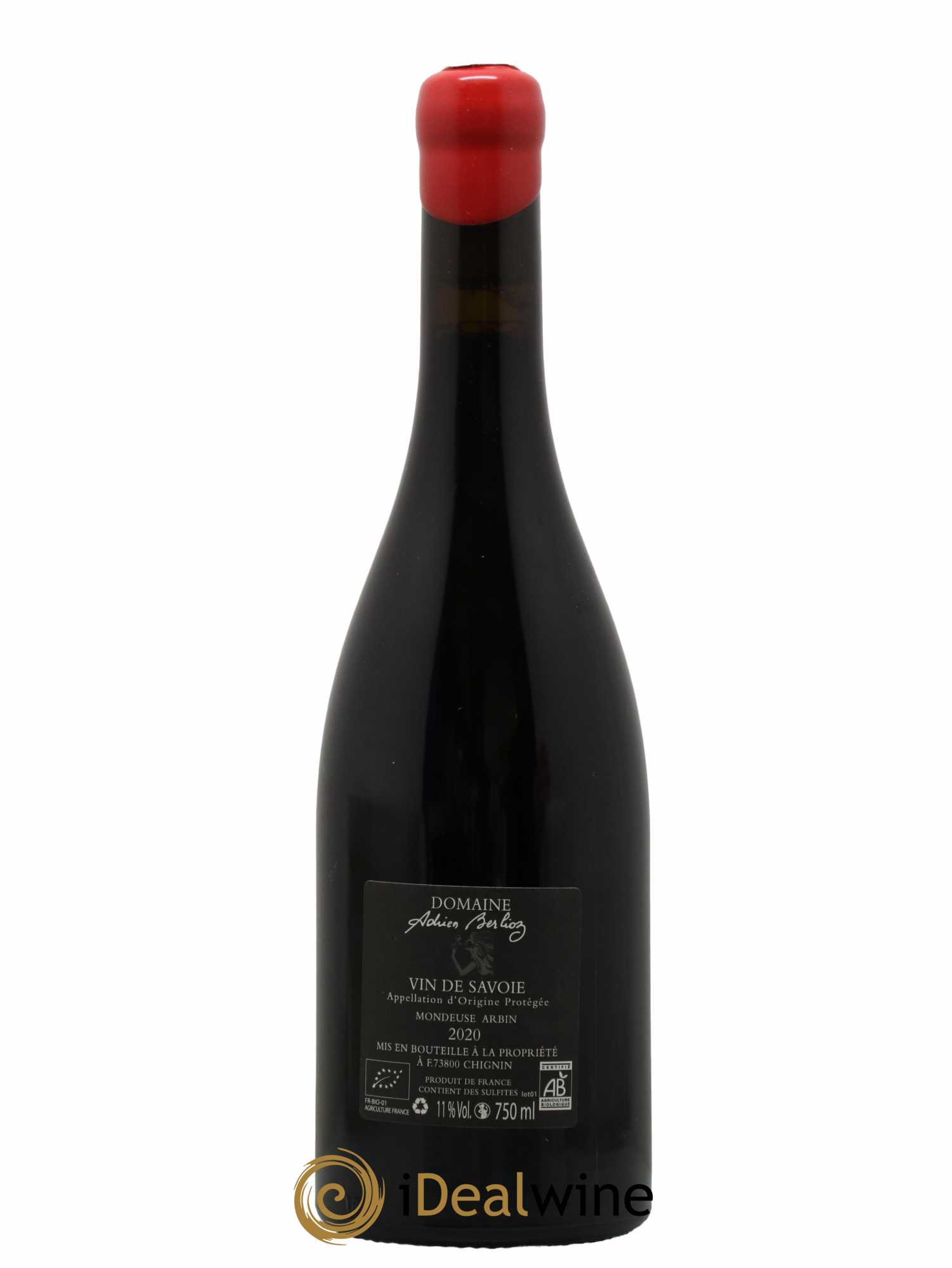 Vin de Savoie Mondeuse Marie Clotilde Domaine Adrien Berlioz 2020 - Lot de 1 bouteille - 1