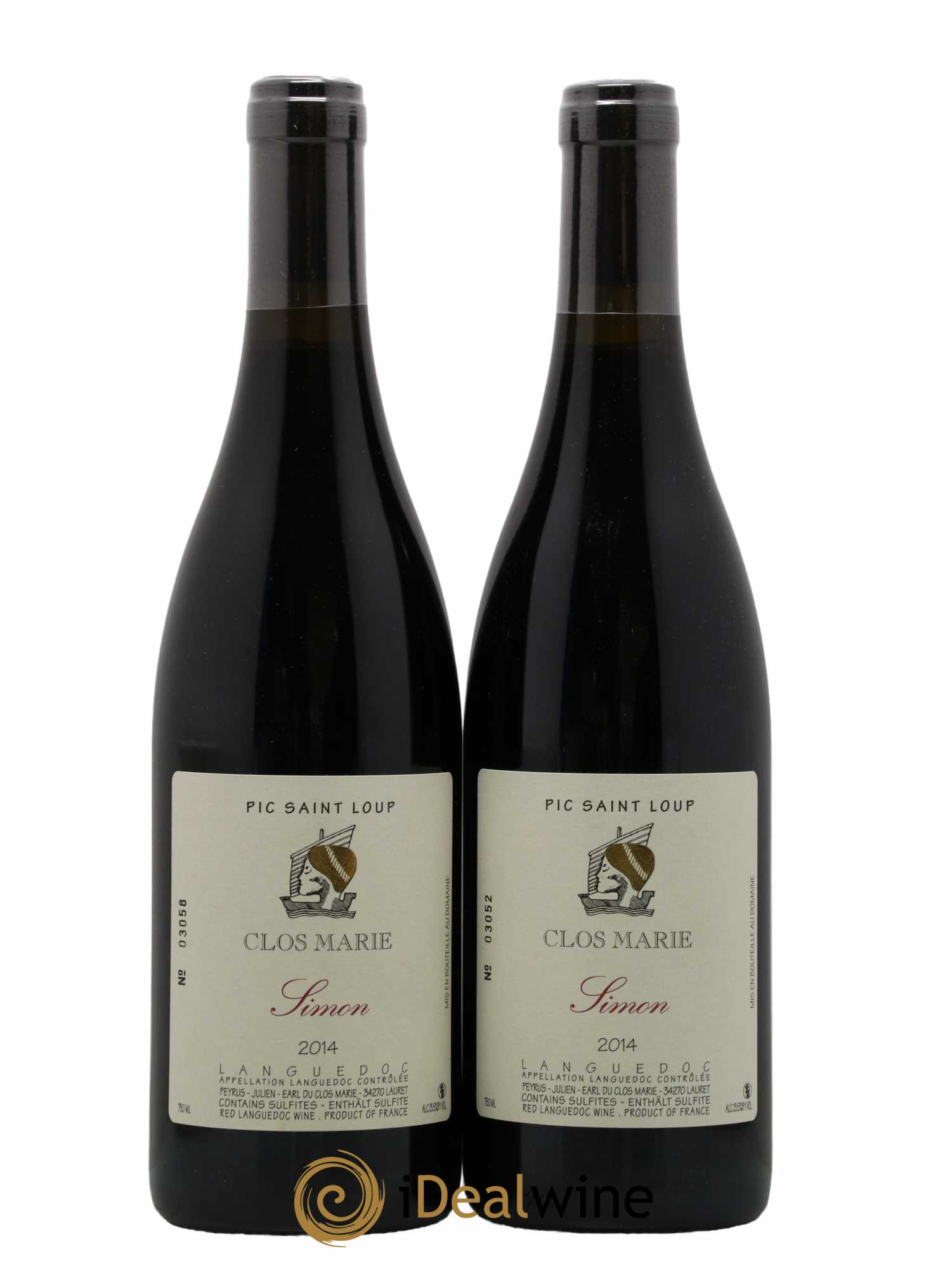 Pic Saint-Loup Clos Marie Cuvée Simon Christophe Peyrus et Françoise Julien 2014 - Lot de 2 bouteilles - 0