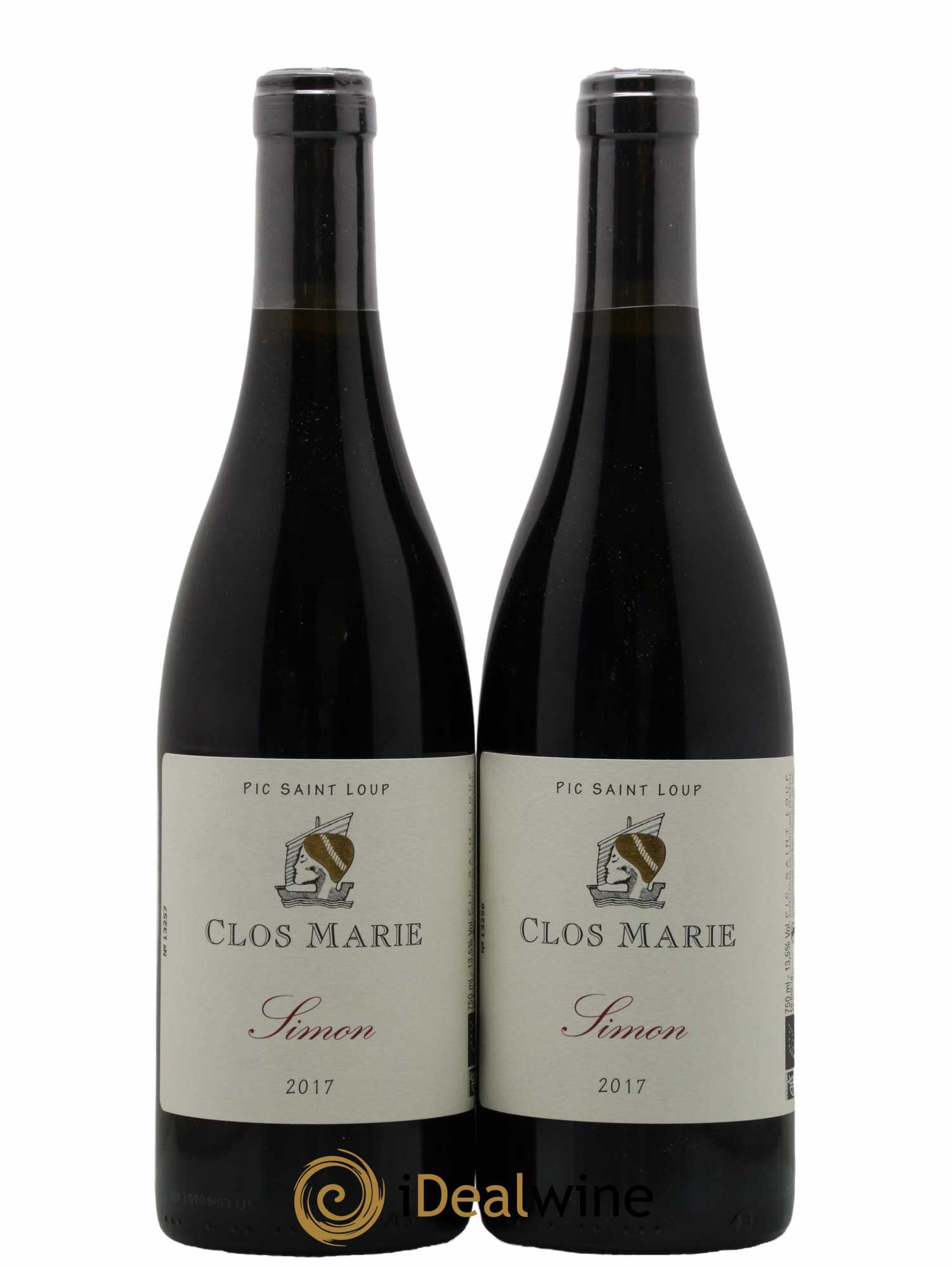 Pic Saint-Loup Clos Marie Cuvée Simon Christophe Peyrus et Françoise Julien 2017 - Lot de 2 bouteilles - 0