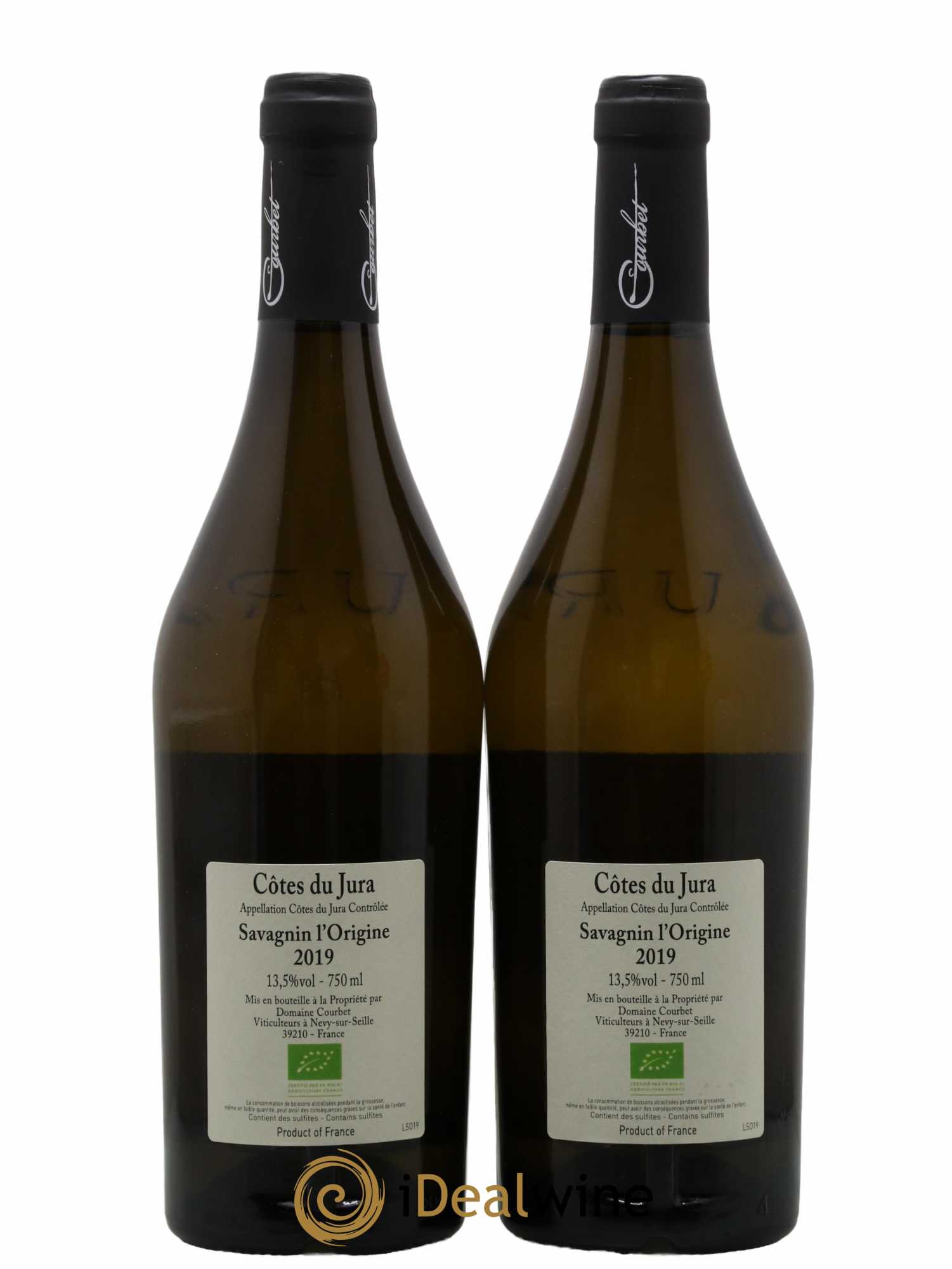 Côtes du Jura Savagnin L'Origine Domaine Courbet 2019 - Lot de 2 bouteilles - 1