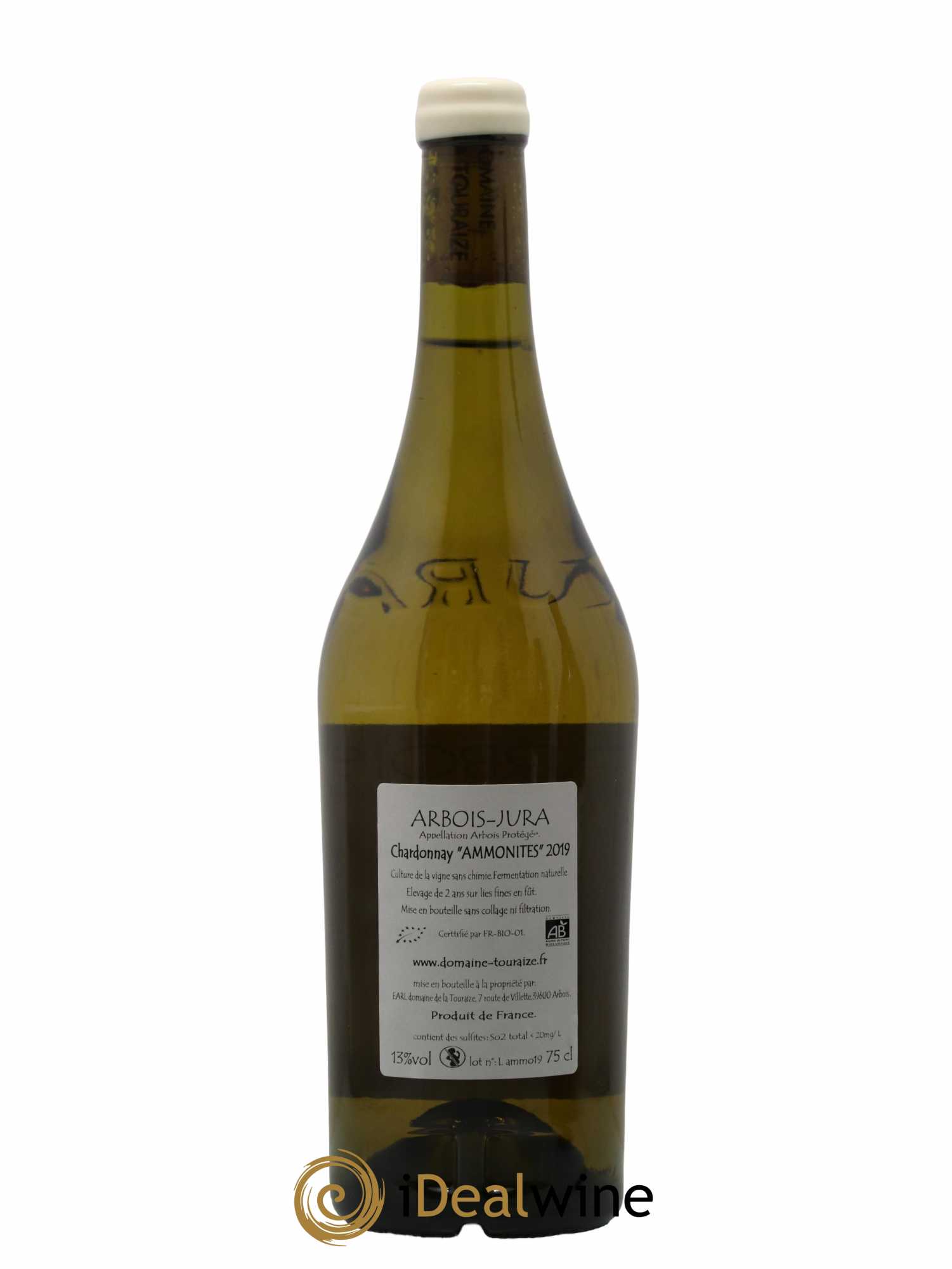 Arbois Chardonnay Ammonites Domaine de la Touraize 2019 - Lot de 1 bouteille - 1