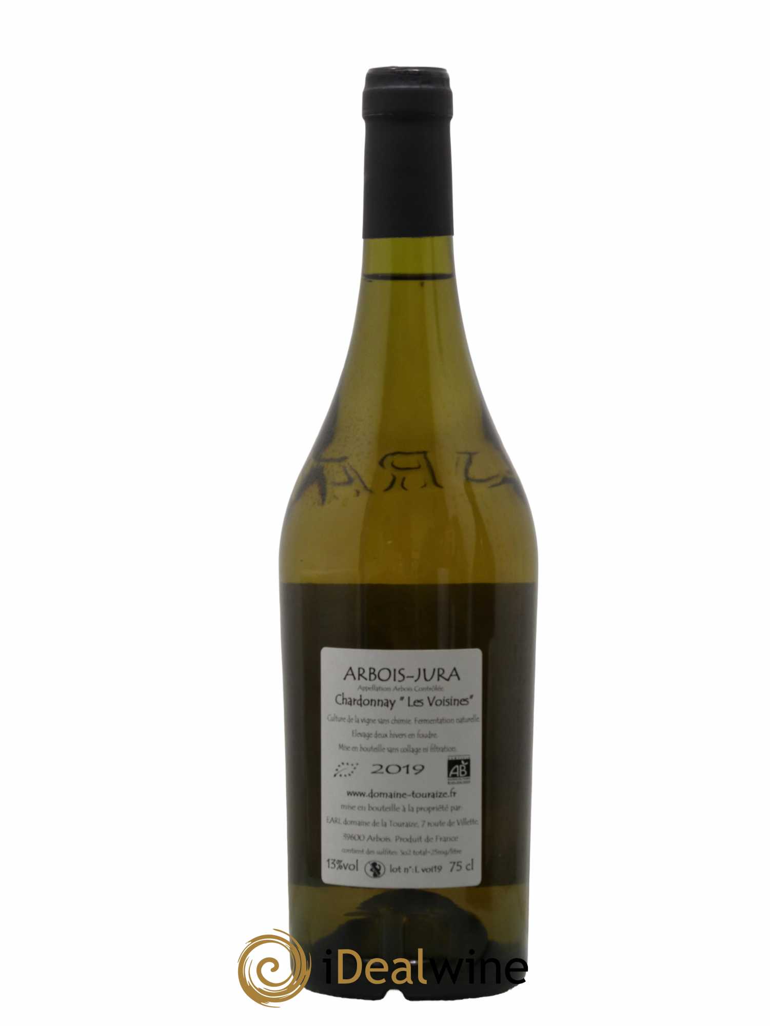 Arbois Chardonnay Les Voisines Domaine de la Touraize 2019 - Lot de 1 bouteille - 1