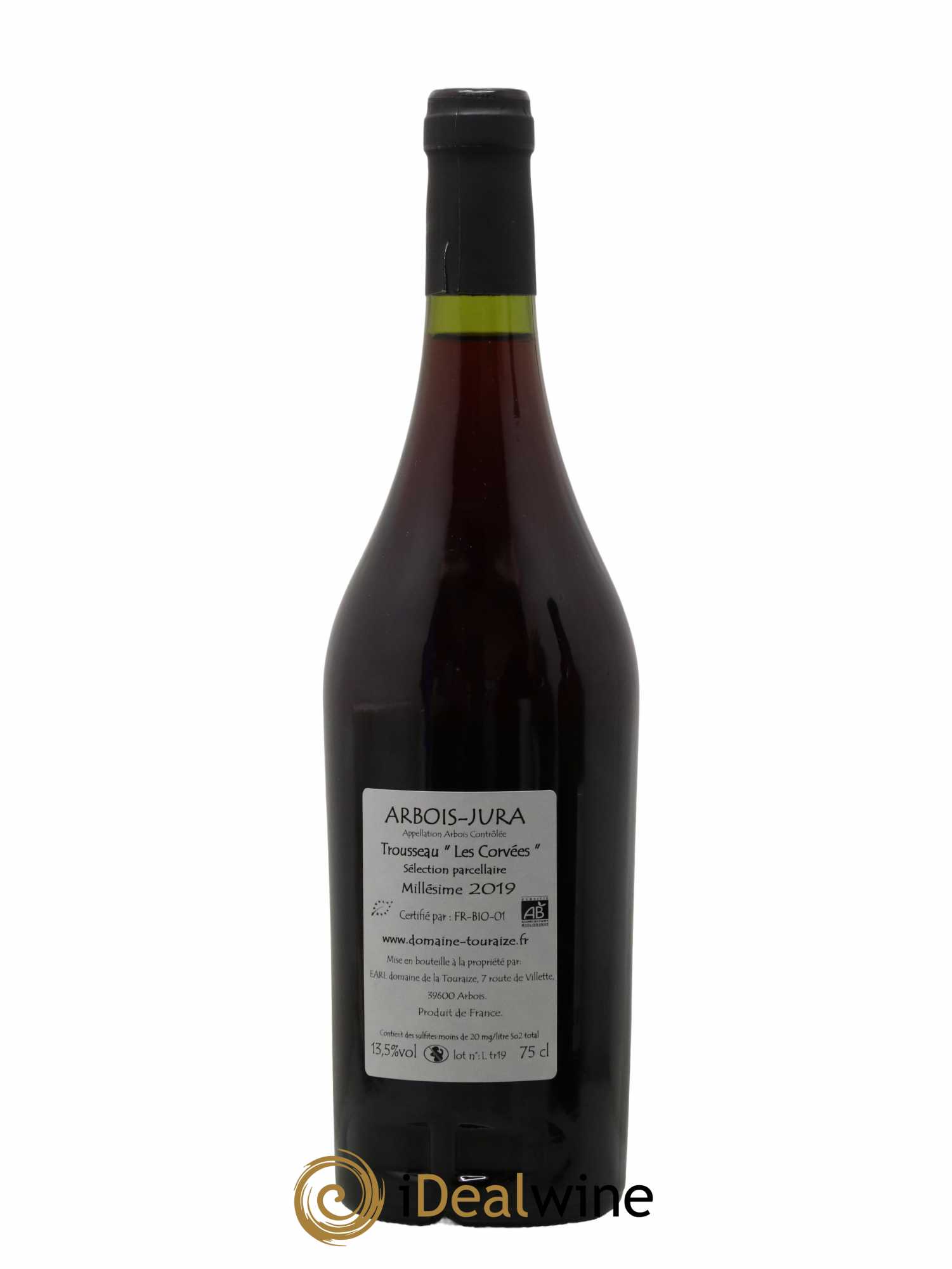 Arbois Trousseau Les Corvées Domaine De La Touraize 2019 - Lot de 1 bouteille - 1