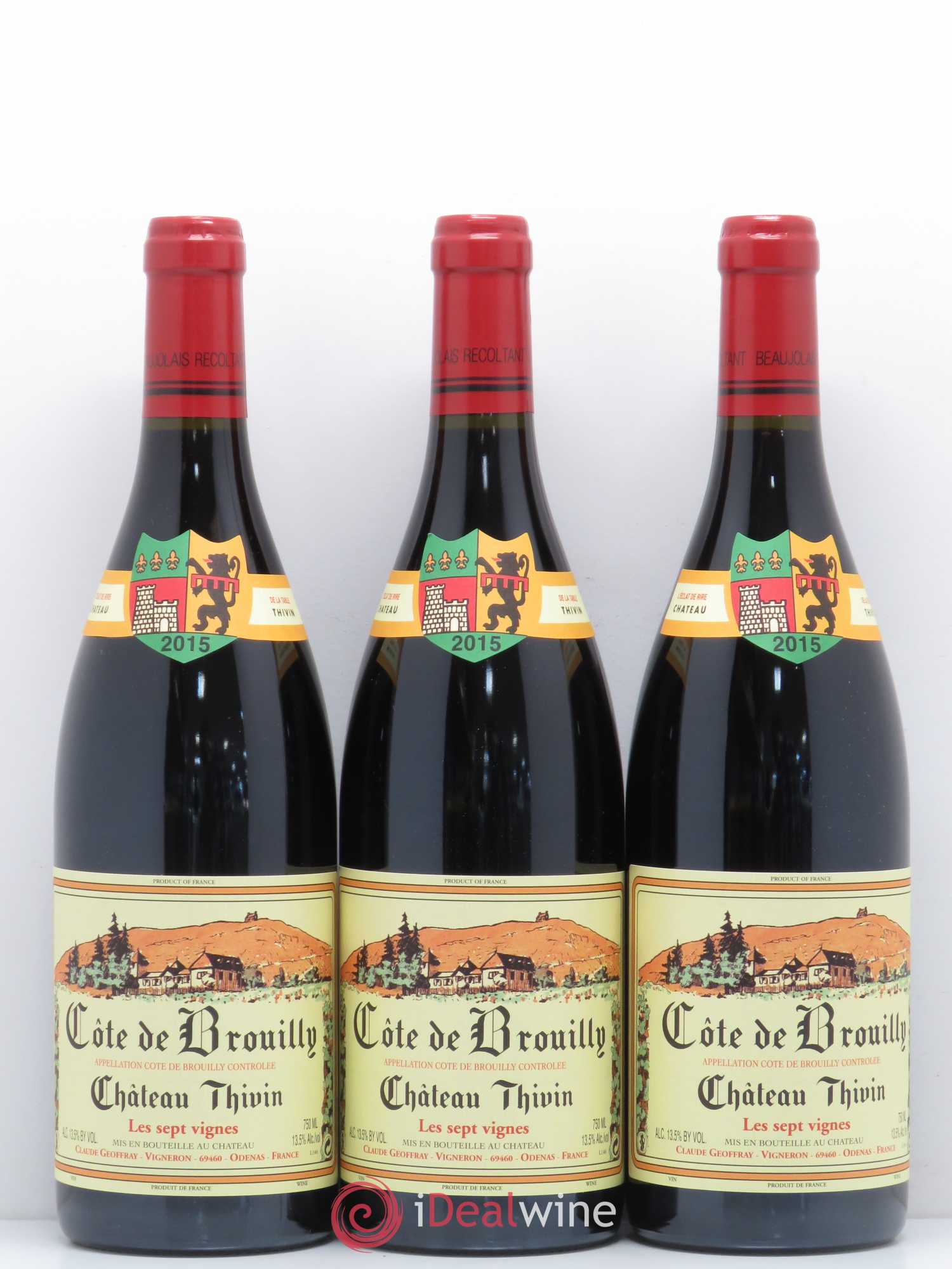 Côte de Brouilly Les 7 Vignes Château Thivin 2015 - Lot de 6 bouteilles - 2