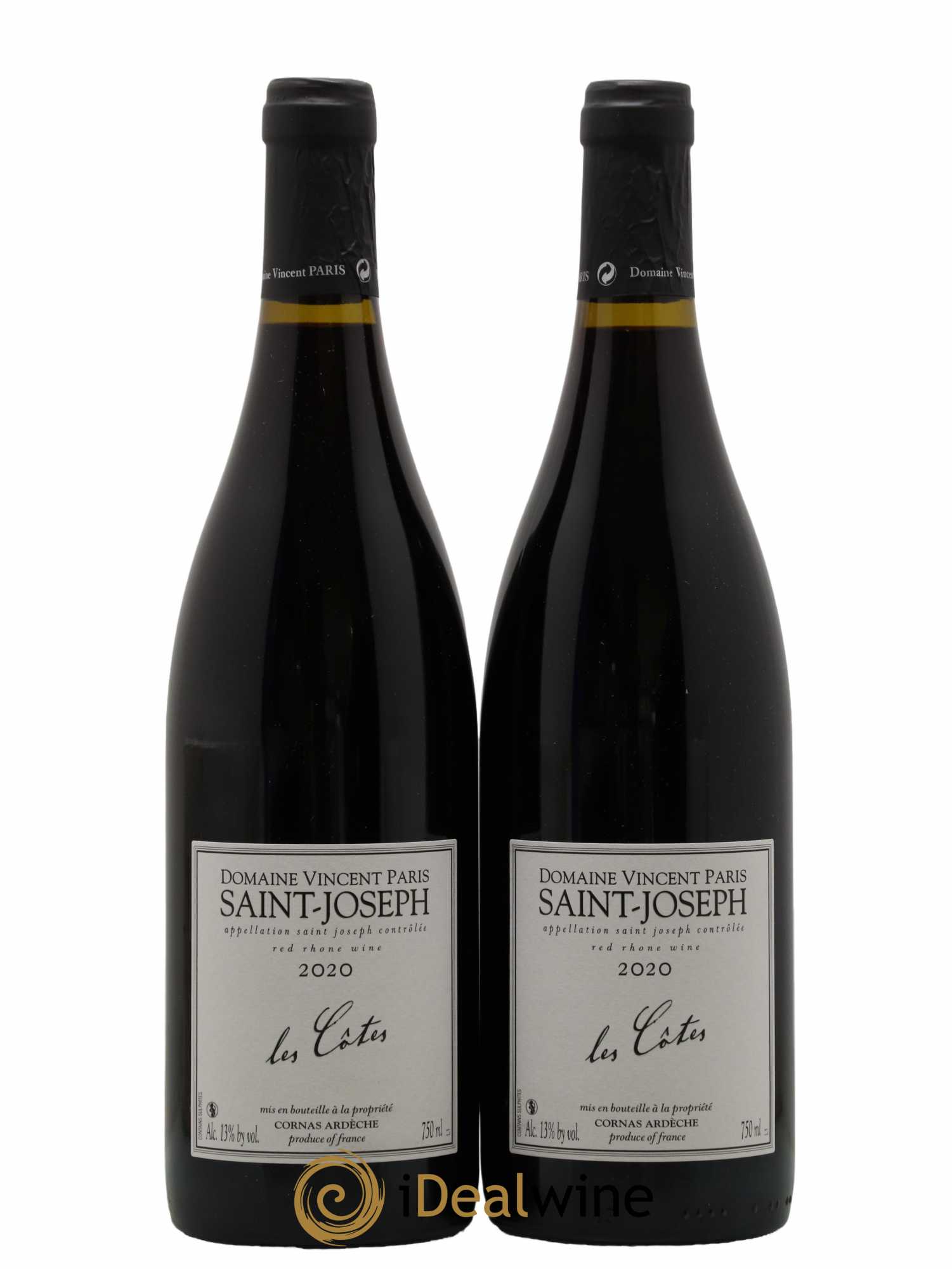 Saint-Joseph Les Côtes Vincent Paris 2020 - Lot de 2 bouteilles - 0