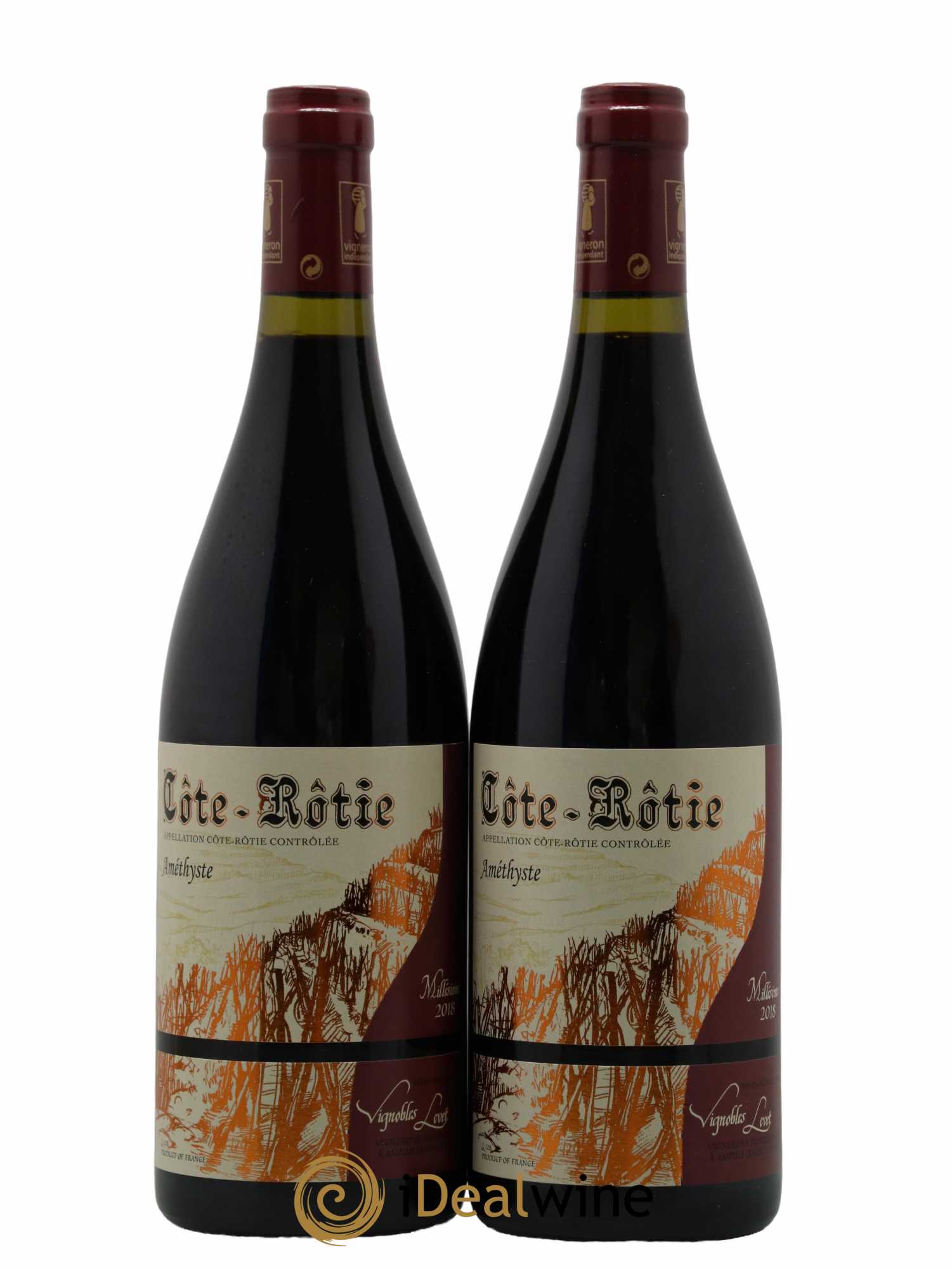 Côte-Rôtie Améthyste Vignobles Levet 2018 - Lot de 2 bouteilles - 0