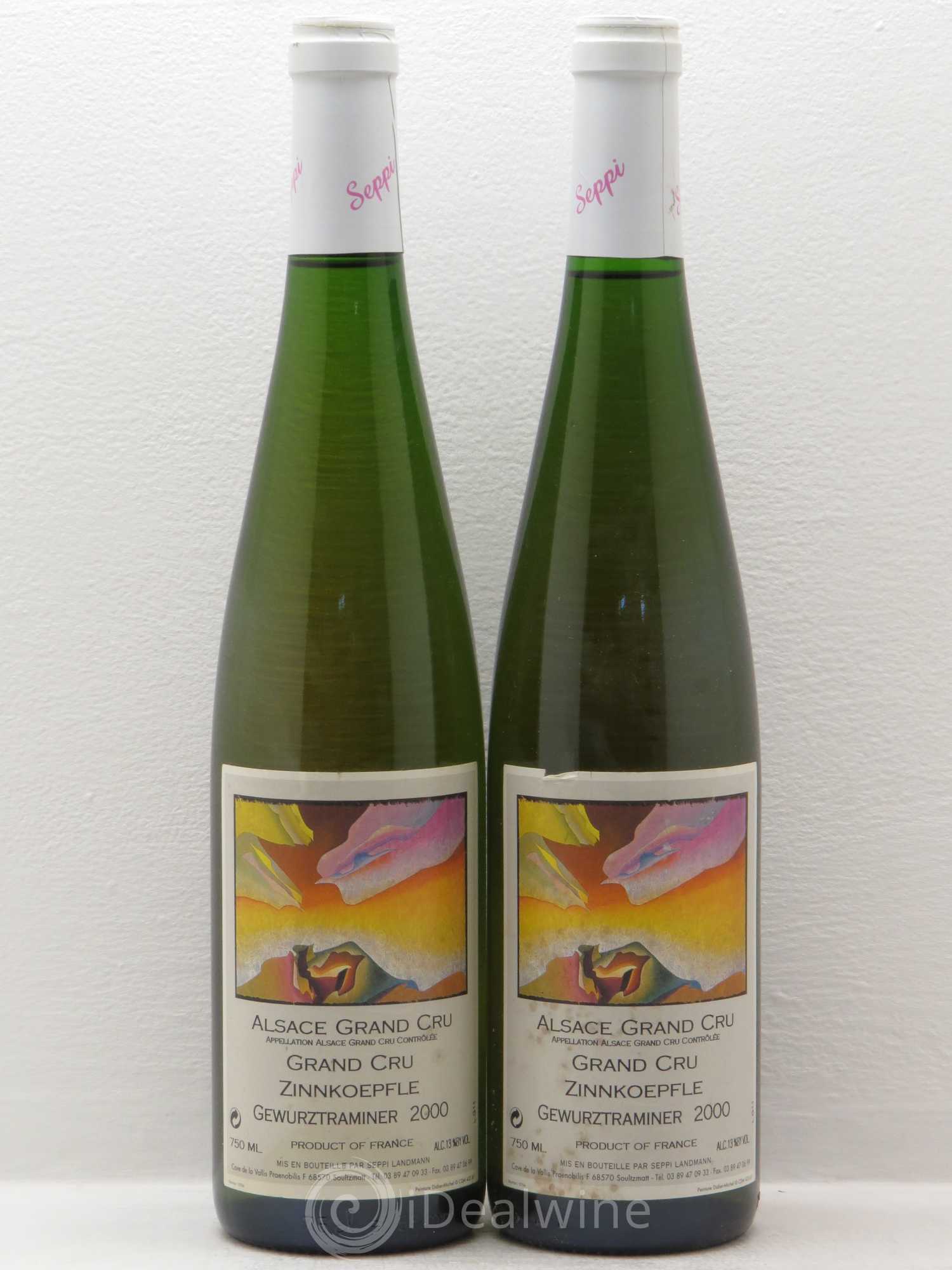 Gewurztraminer Seppi Landmann Zinnkoepfle (sans prix de réserve) 2000 - Posten von 2 Flaschen - 0