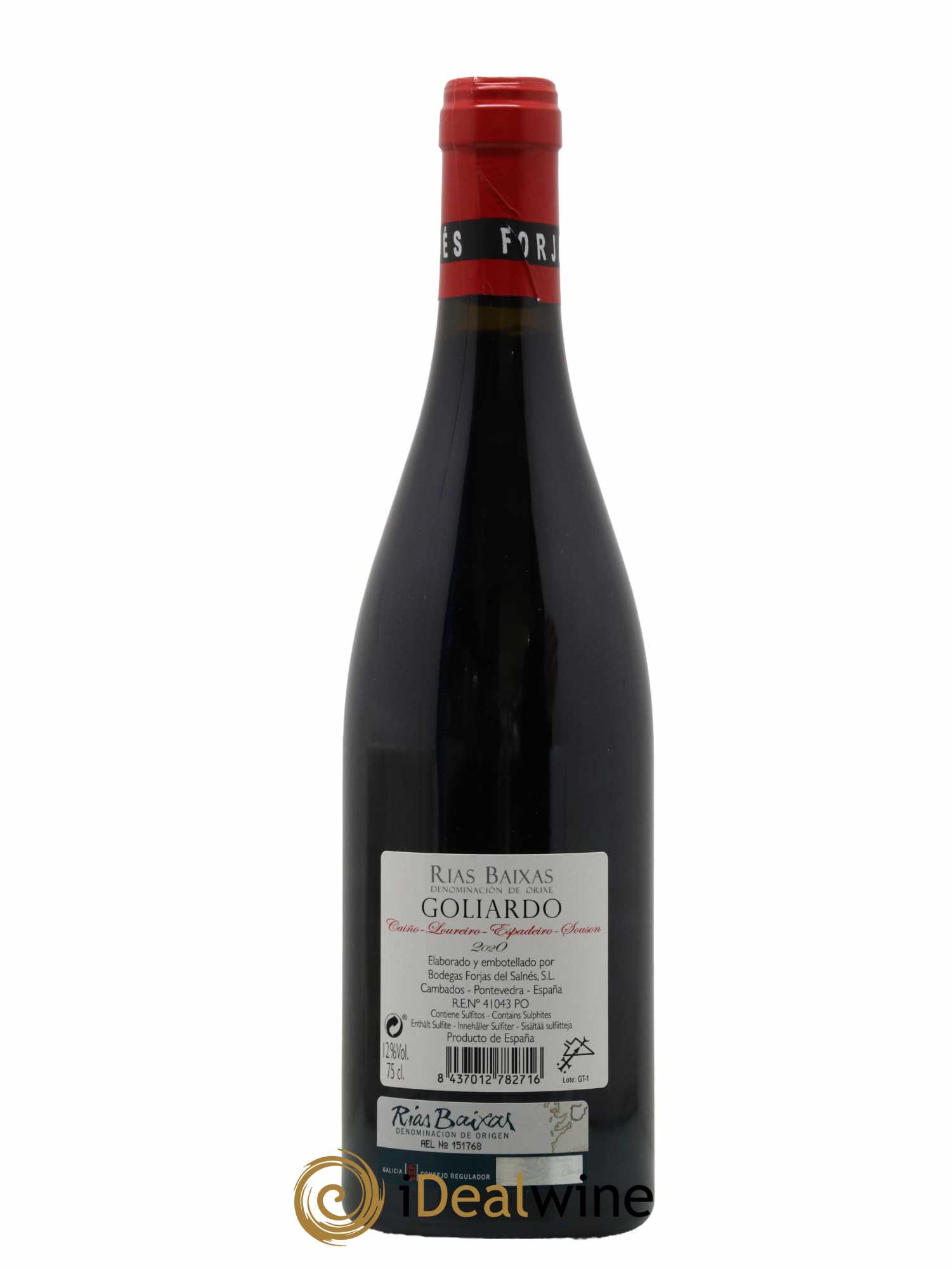 Espagne Goliardo Tinto Forjas Del Salnes 2020 - Lot de 1 bouteille - 1