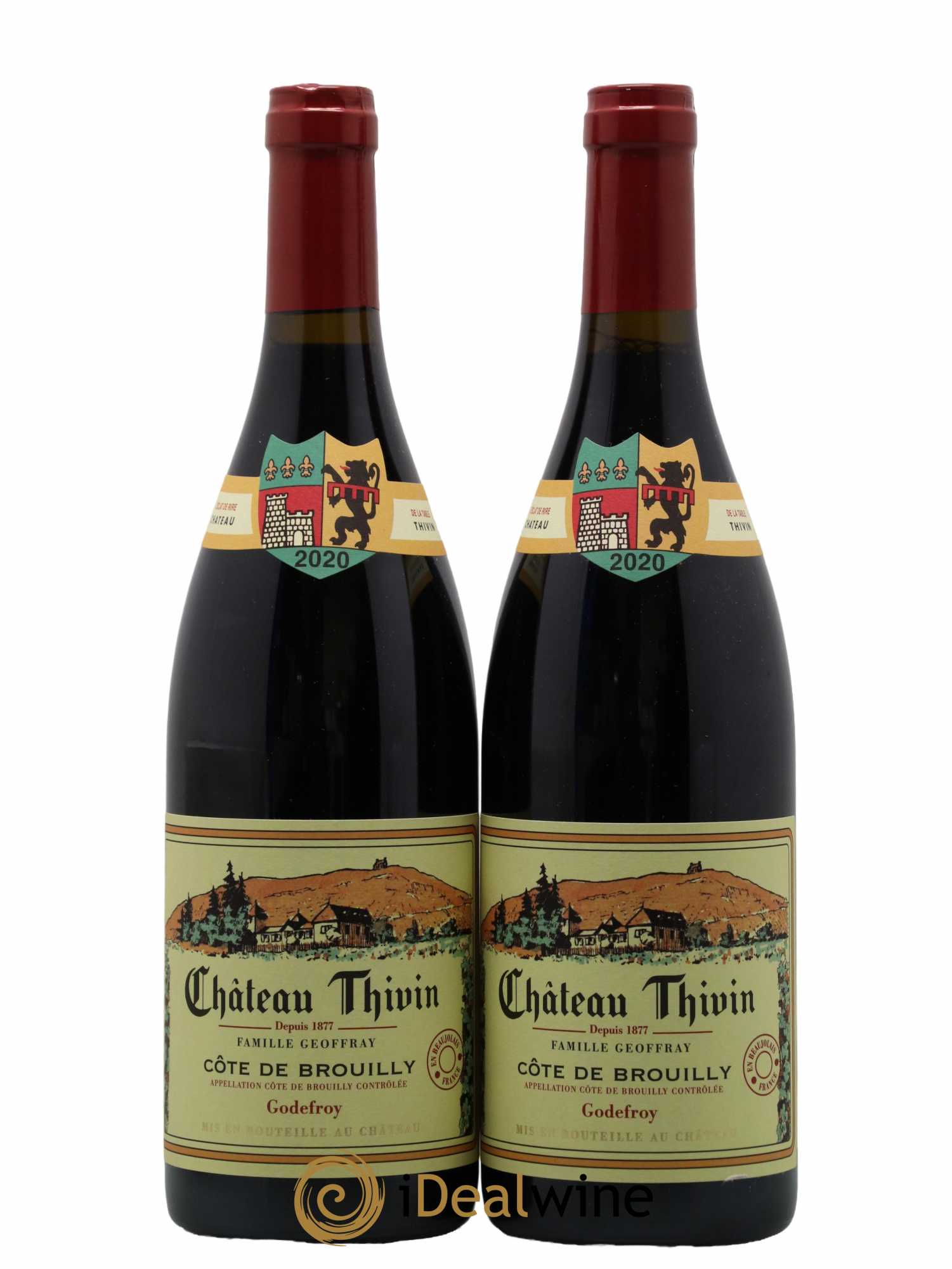 Côte de Brouilly Cuvée Godefroy Château Thivin 2020 - Lot de 2 bouteilles - 0