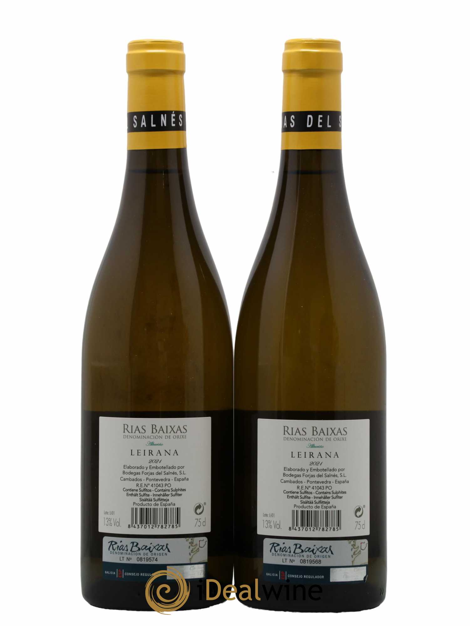 Rias Baixas Leirana Forjas Del Salnes 2021 - Lot de 2 bouteilles - 1