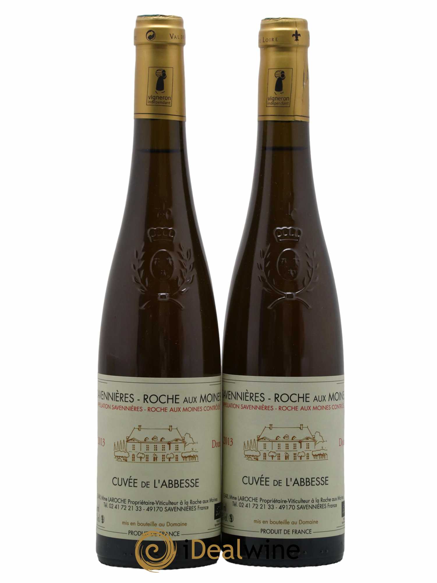 Savennières Roche Aux Moines Cuvée De L'Abbesse Domaine Aux Moines 2013 - Lotto di 2 bottiglie - 0