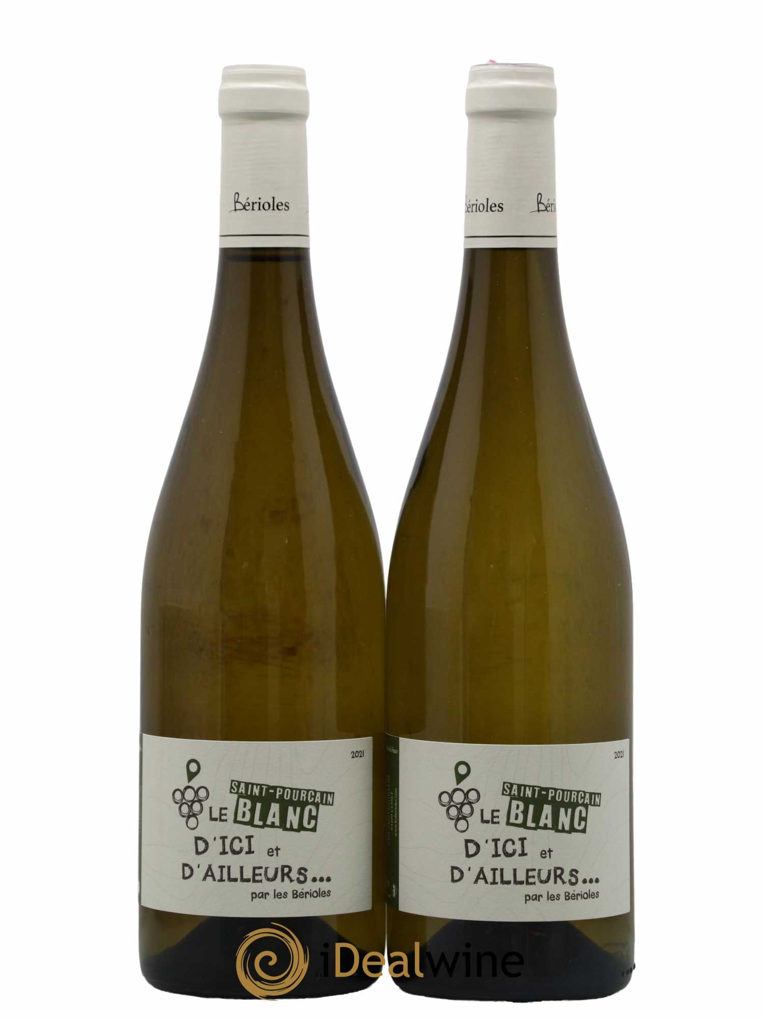 Divers Saint-Pourçain Les Bérioles Domaine D'Ici et D'Ailleurs 2021 - Lot de 2 bouteilles - 0