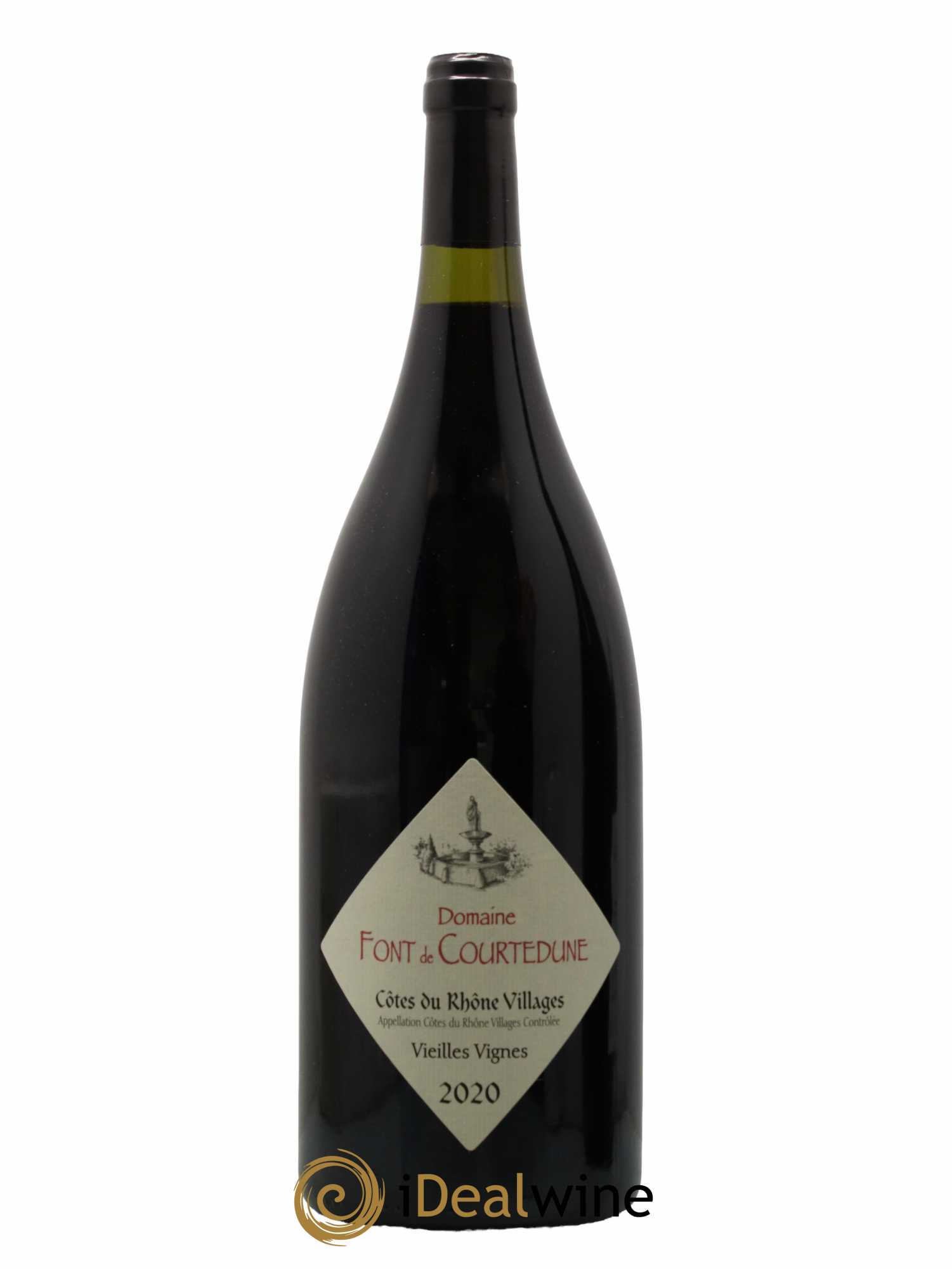 Côtes-du-Rhône Villages Vieilles vignes Domaine Font de Courtedune 2020 - Lot de 1 magnum - 0