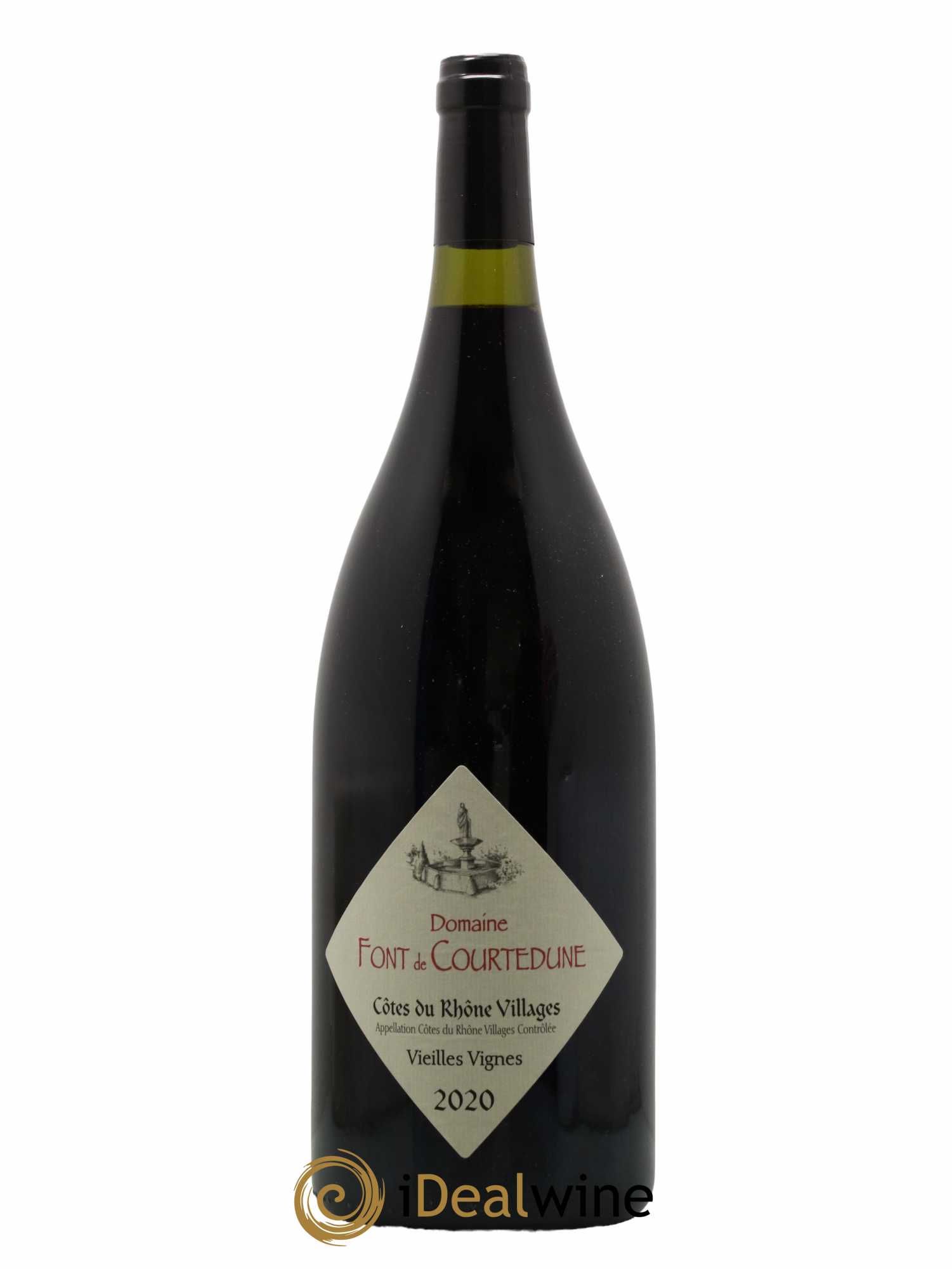 Côtes-du-Rhône Villages Vieilles vignes Domaine Font de Courtedune 2020 - Lot de 1 magnum - 0