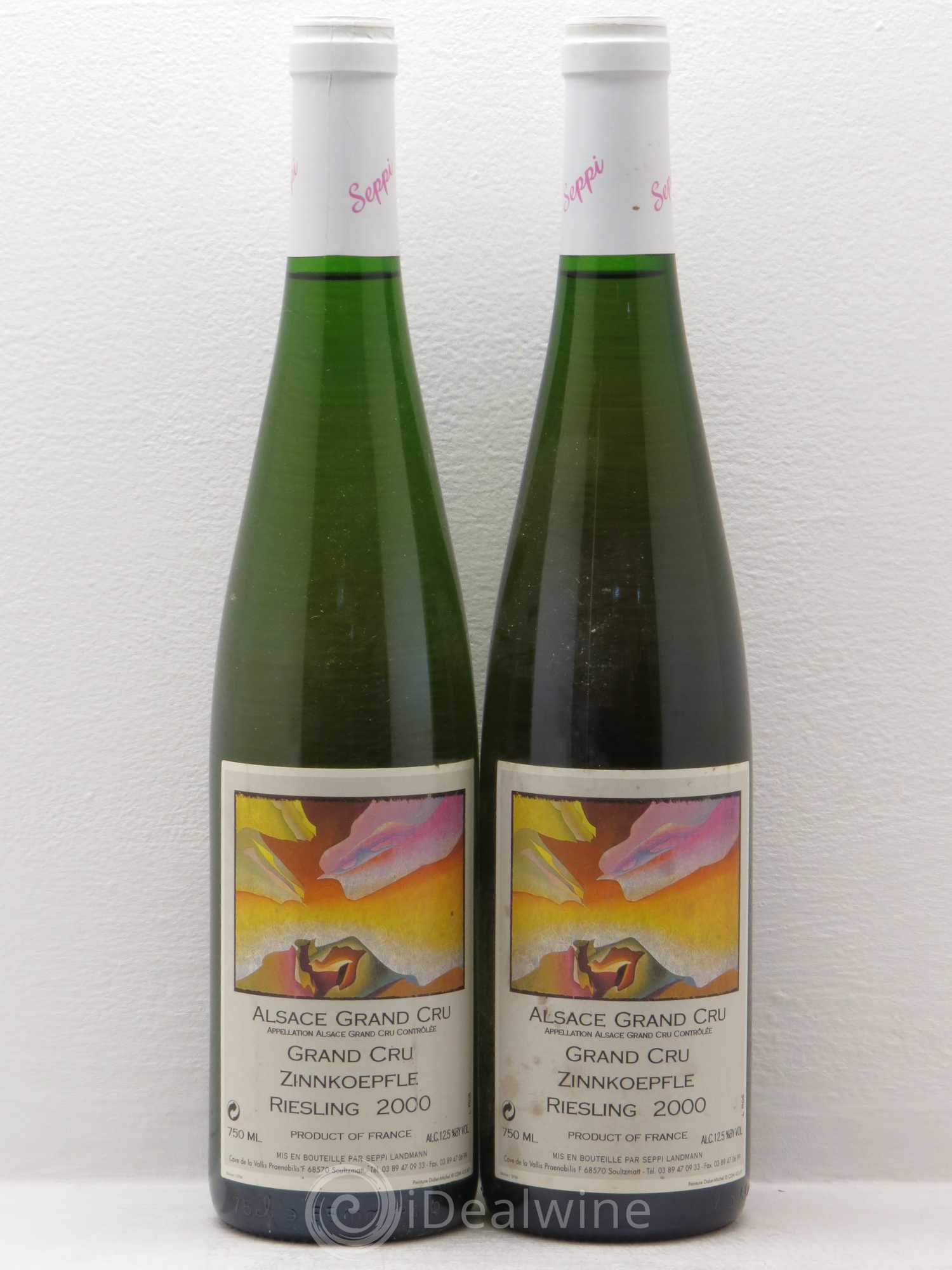 Riesling Seppi Landmann Zinnkoepfle (sans prix de réserve) 2000 - Posten von 2 Flaschen - 0