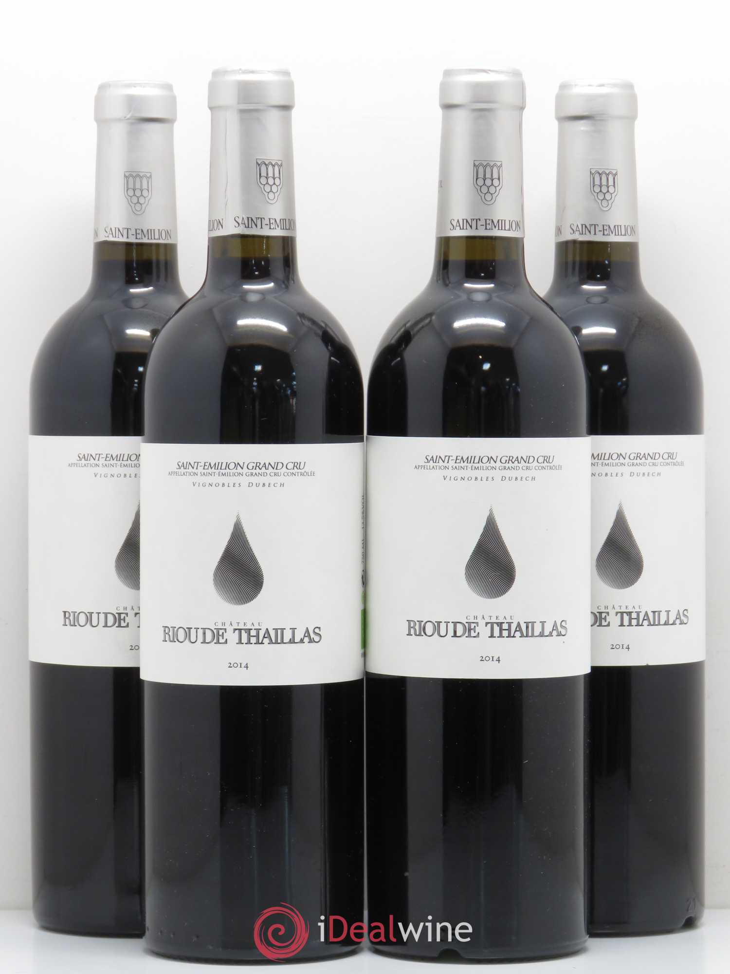 Saint-Émilion Château Riou de Thaillas (sans prix de réserve) 2014 - Posten von 4 Flaschen - 0