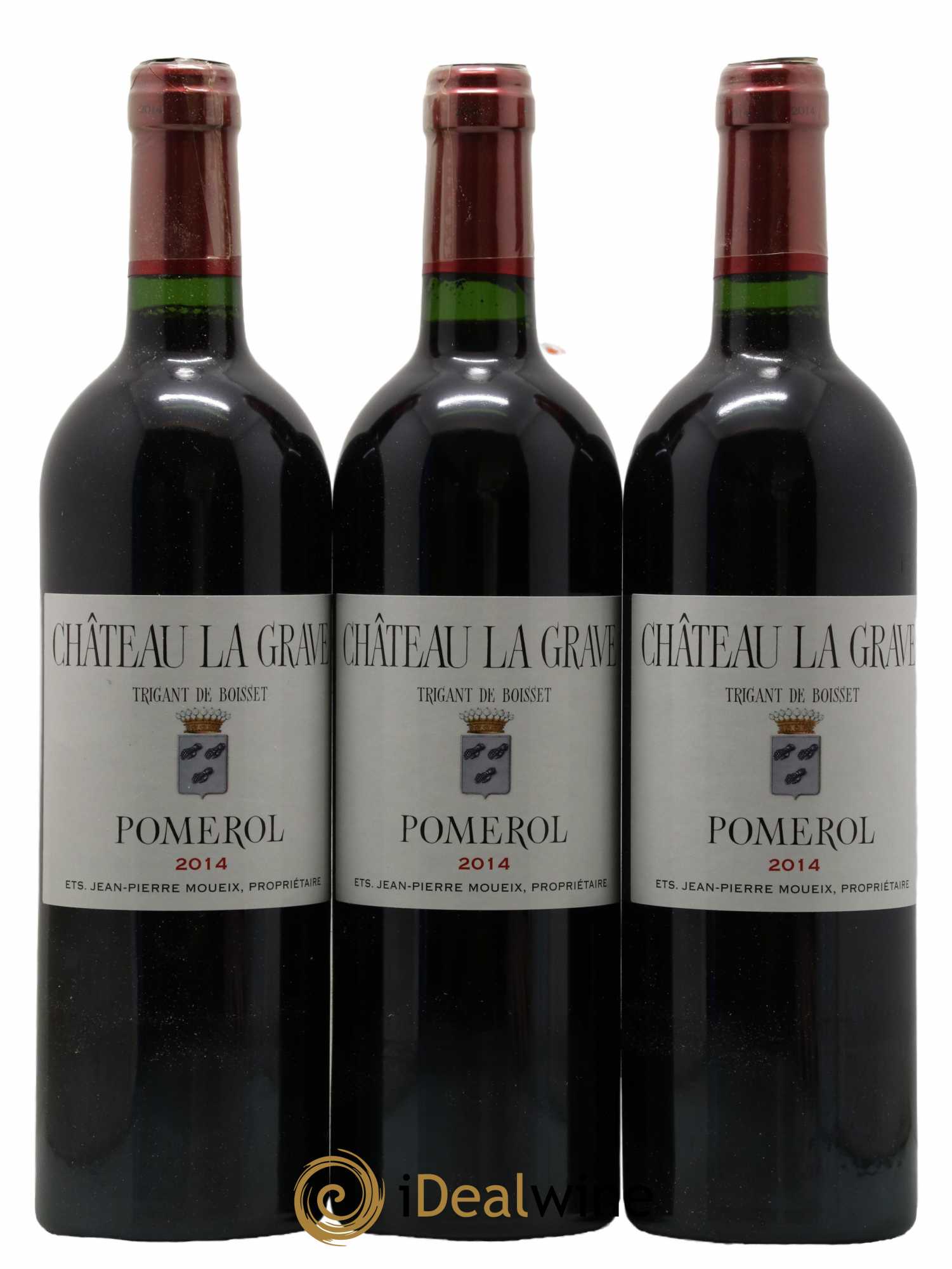 Château La Grave à Pomerol (Trigant de Boisset) 2014 - Lot de 12 bouteilles - 1
