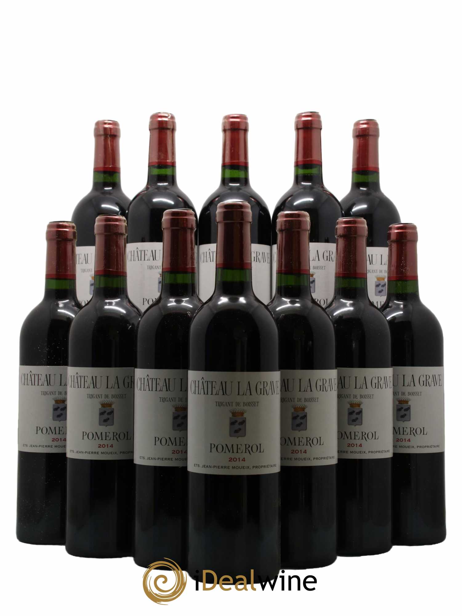Château La Grave à Pomerol (Trigant de Boisset) 2014 - Lot de 12 bouteilles - 0