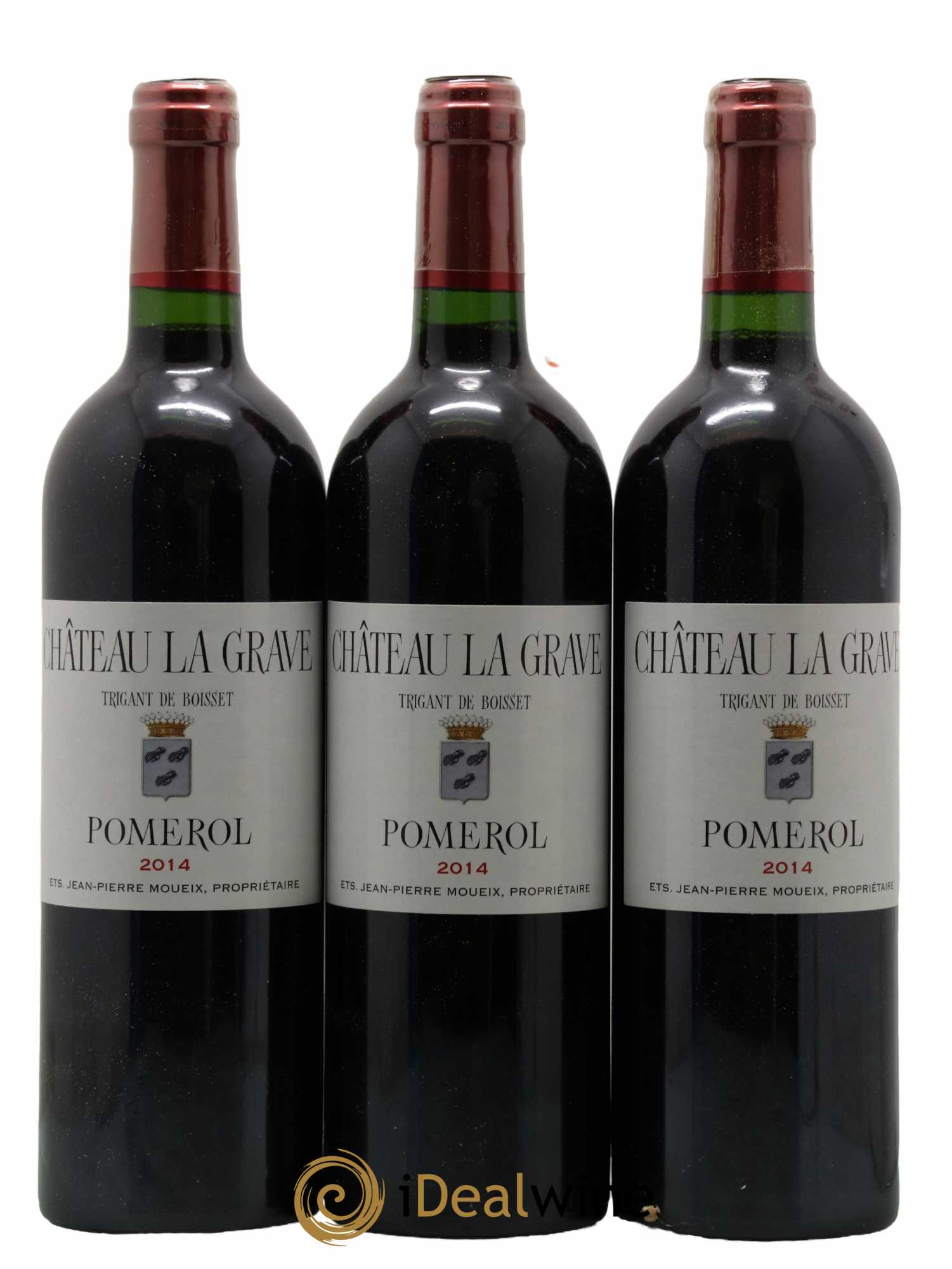 Château La Grave à Pomerol (Trigant de Boisset) 2014 - Lot de 12 bouteilles - 1