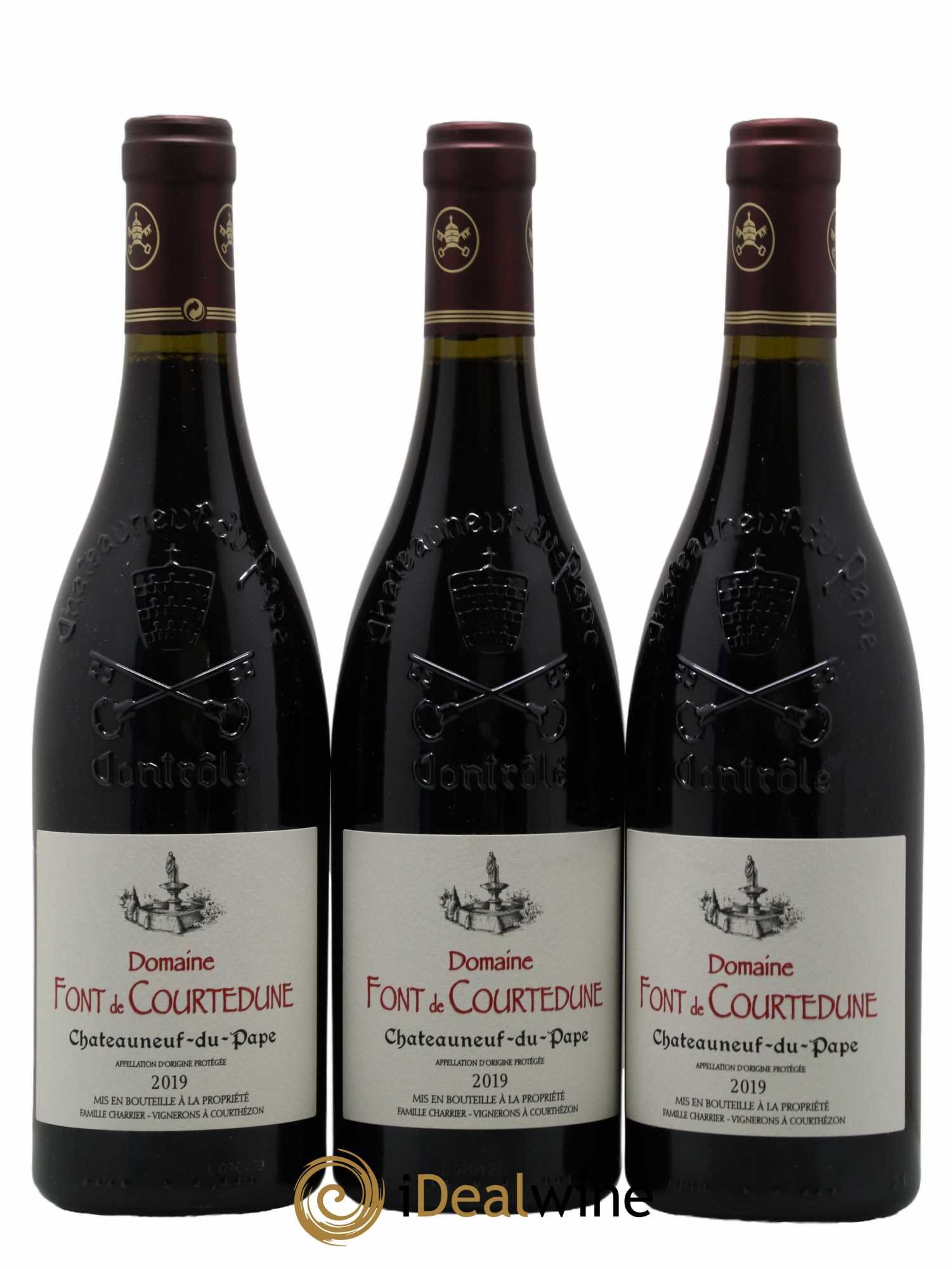 Châteauneuf-du-Pape Font De Courtedune 2019 - Lot de 3 bouteilles - 0