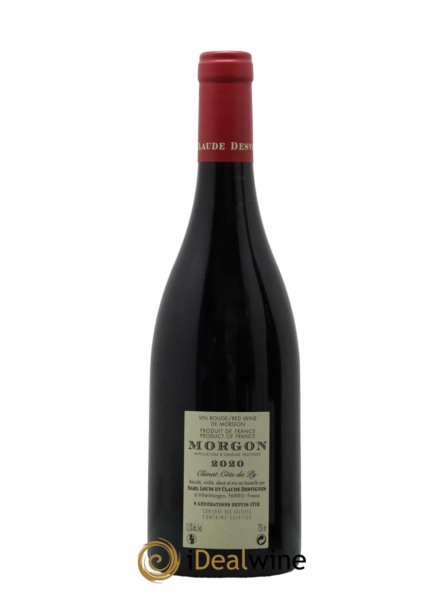 Morgon Côte de Py Javernières Louis-Claude Desvignes 2020 - Lot de 1 bouteille - 1