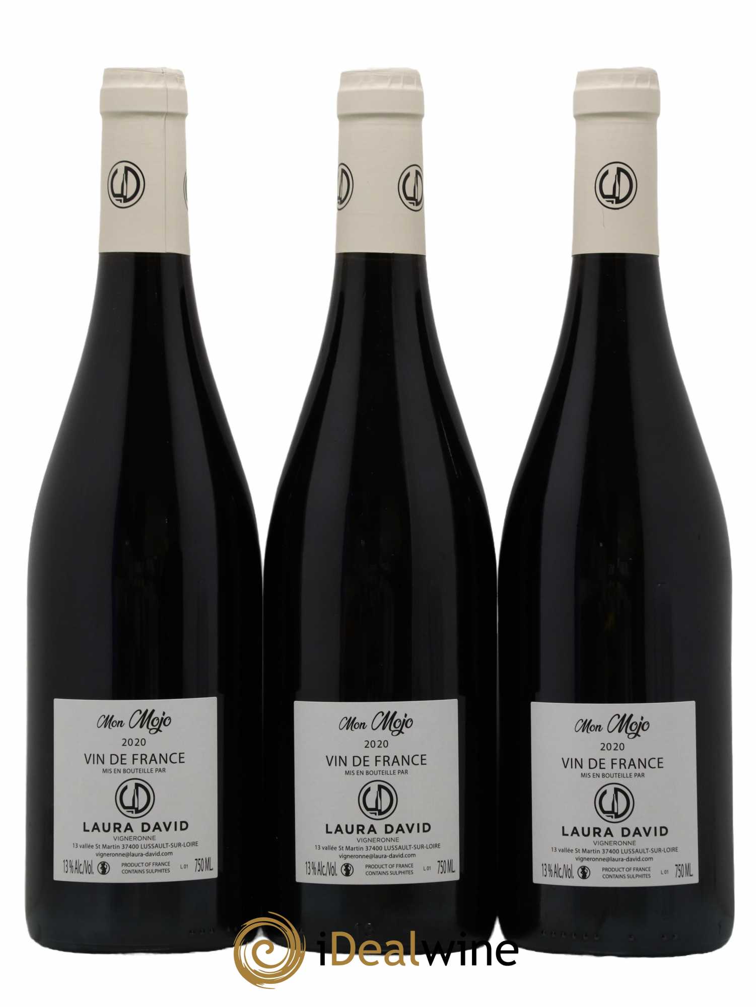 Vin de France Mon Mojo Domaine Laura David 2020 - Lot de 3 bouteilles - 1