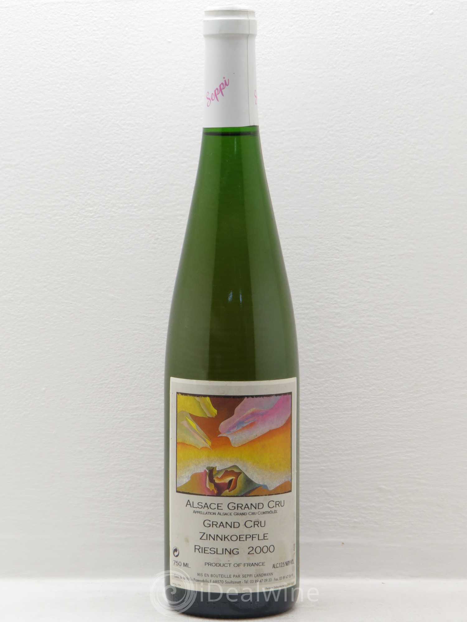 Riesling Seppi Landmann Zinnkoepfle (sans prix de réserve) 2000 - Posten von 1 Flasche - 0