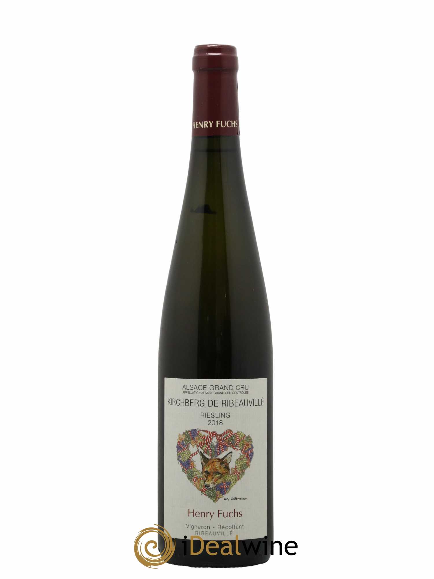 Alsace Riesling Grand Cru Kirchberg Henry Fuchs 2018 - Posten von 1 Flasche - 0