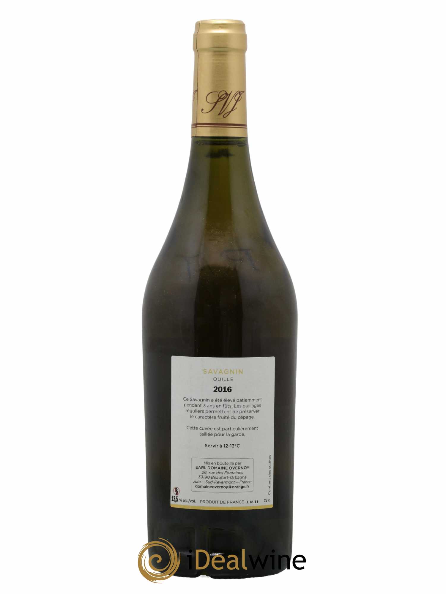 Côtes du Jura Savagnin Ouillé 3 ans Guillaume Overnoy 2016 - Lot de 1 bouteille - 1
