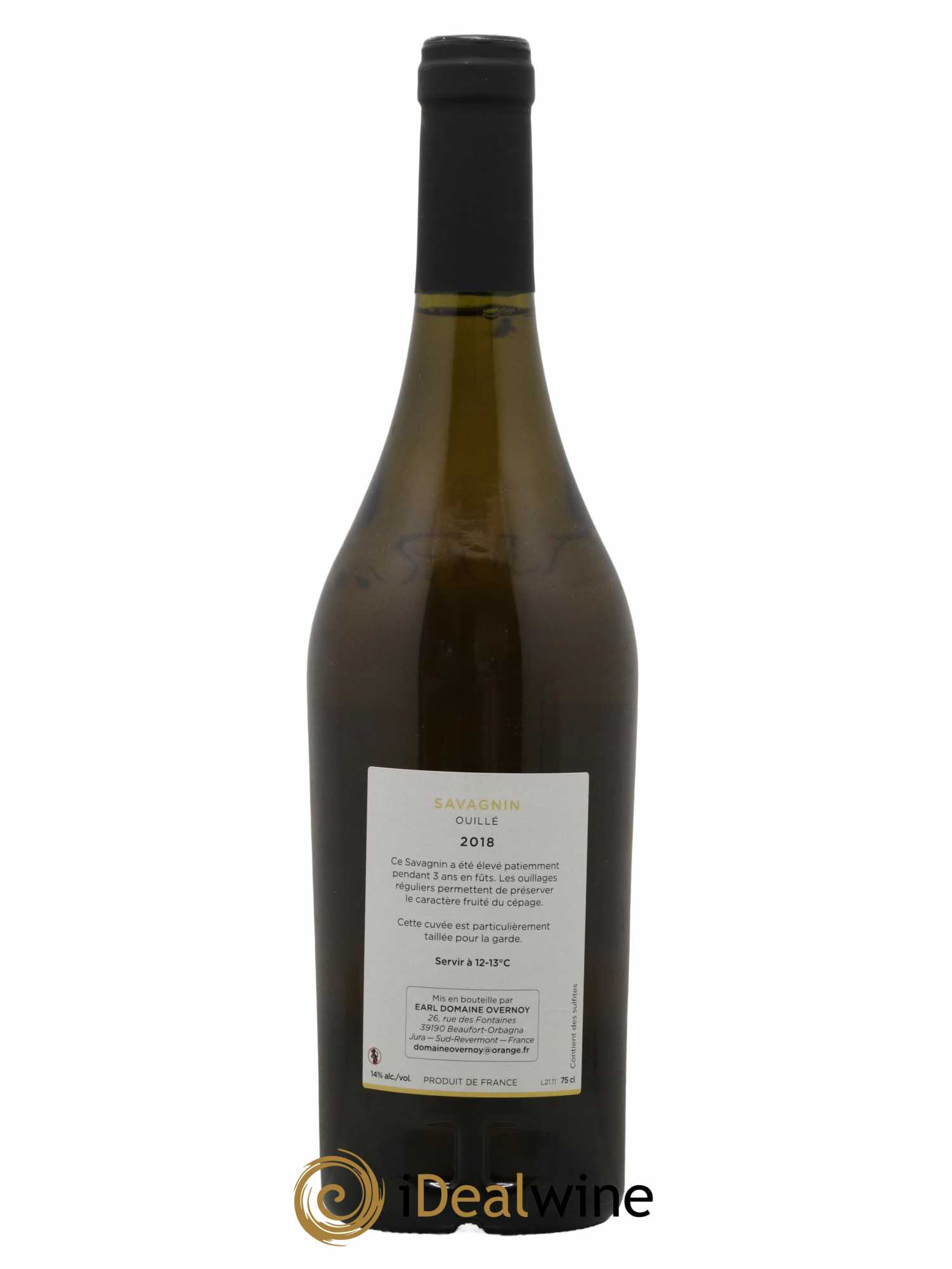 Côtes du Jura Savagnin Ouillé 3 ans Guillaume Overnoy 2018 - Lot de 1 bouteille - 1