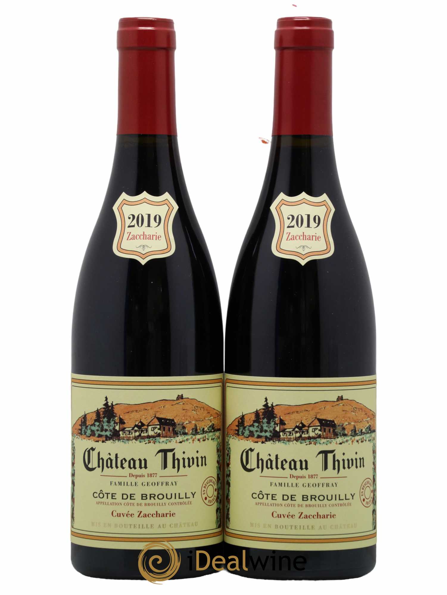 Côte de Brouilly Cuvée Zaccharie Château Thivin 2019 - Lot de 2 bouteilles - 0