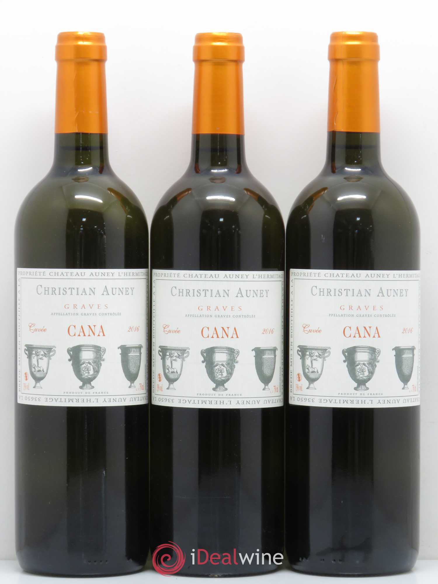 Graves Château Auney L'Hermitage Cana (sans prix de réserve) 2016 - Posten von 6 Flaschen - 1