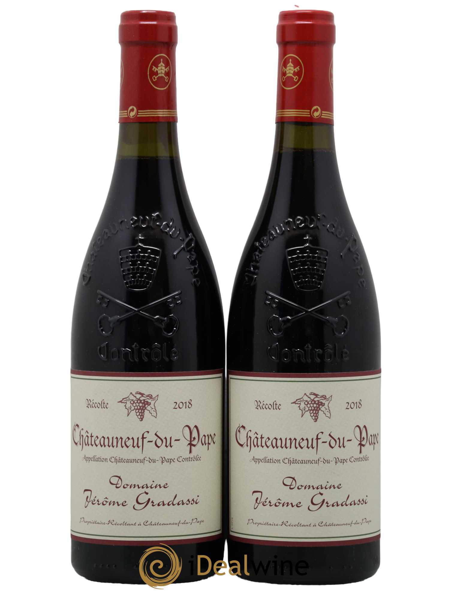 Châteauneuf-du-Pape Jérôme Gradassi 2018 - Lot de 2 bouteilles - 0