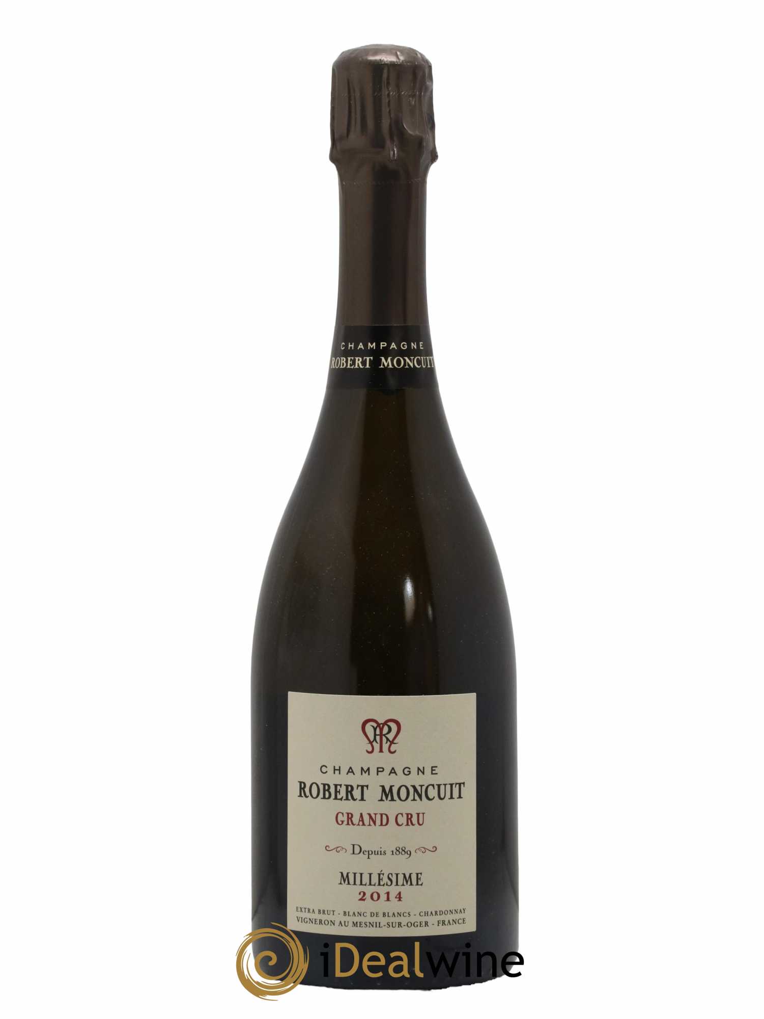 Blanc de Blancs Grand Cru Extra-Brut Millésimé Pierre Moncuit 2014 - Lot de 1 bouteille - 0