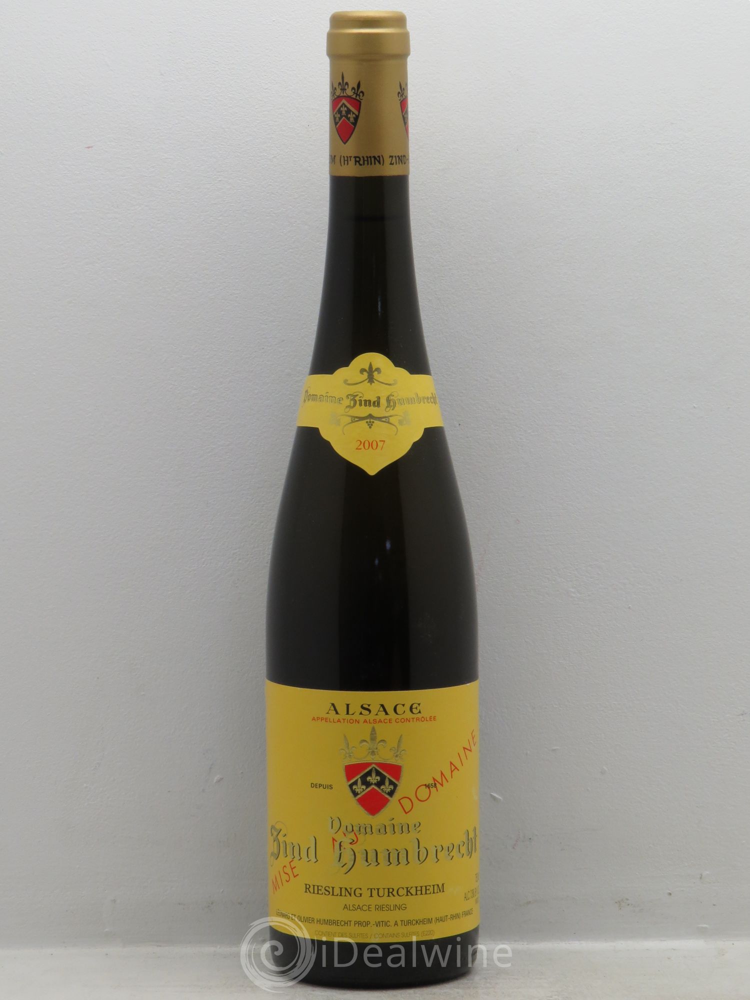 Riesling Turckheim 2007 - Lot de 1 bouteille - 0