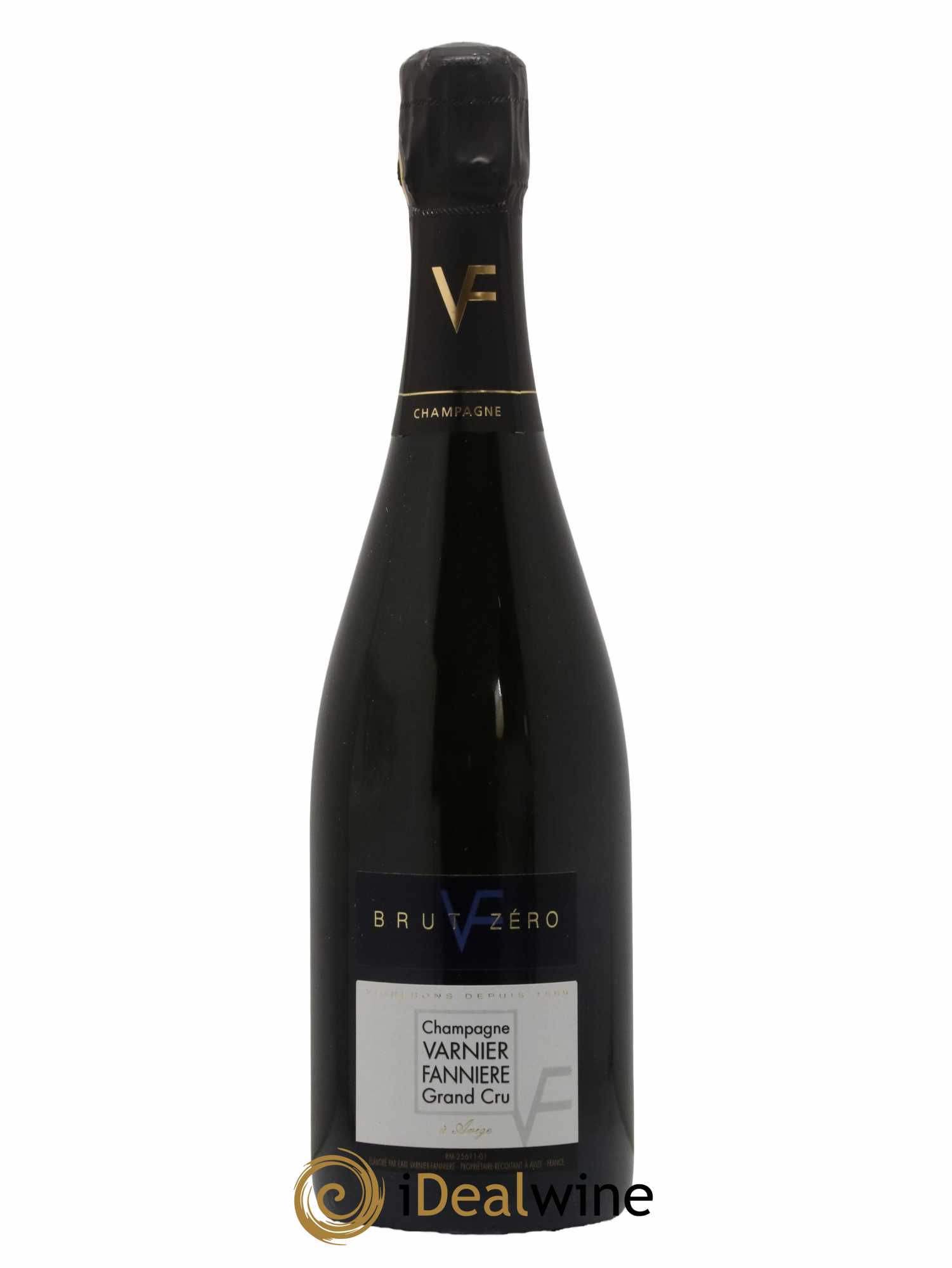 Champagne Brut Zero Grand Cru Varnier-Fannière - Lot de 1 bouteille - 0