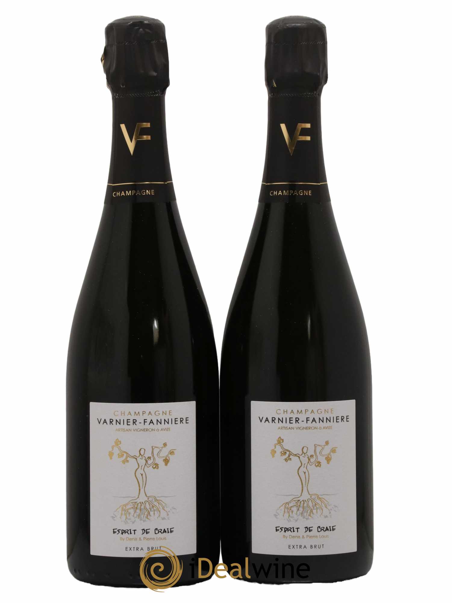 Champagne Extra Brut Esprit de Craie Varnier-Fannière - Lot de 2 bouteilles - 0