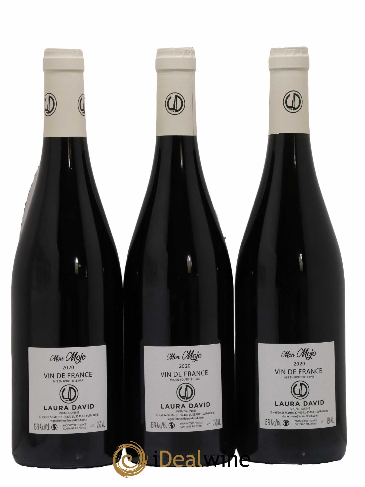 Vin de France Mon Mojo Laura David 2020 - Lot de 3 bouteilles - 1