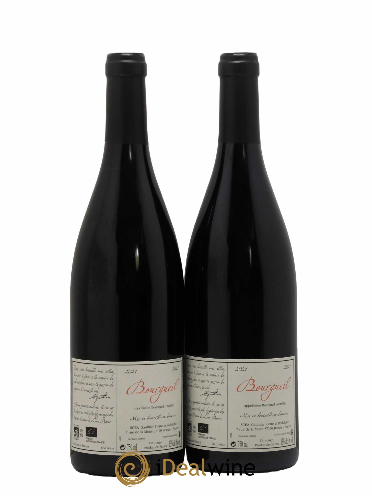 Bourgueil Jour de Soif Domaine du Bel Air 2021 - Lot de 2 bouteilles - 1