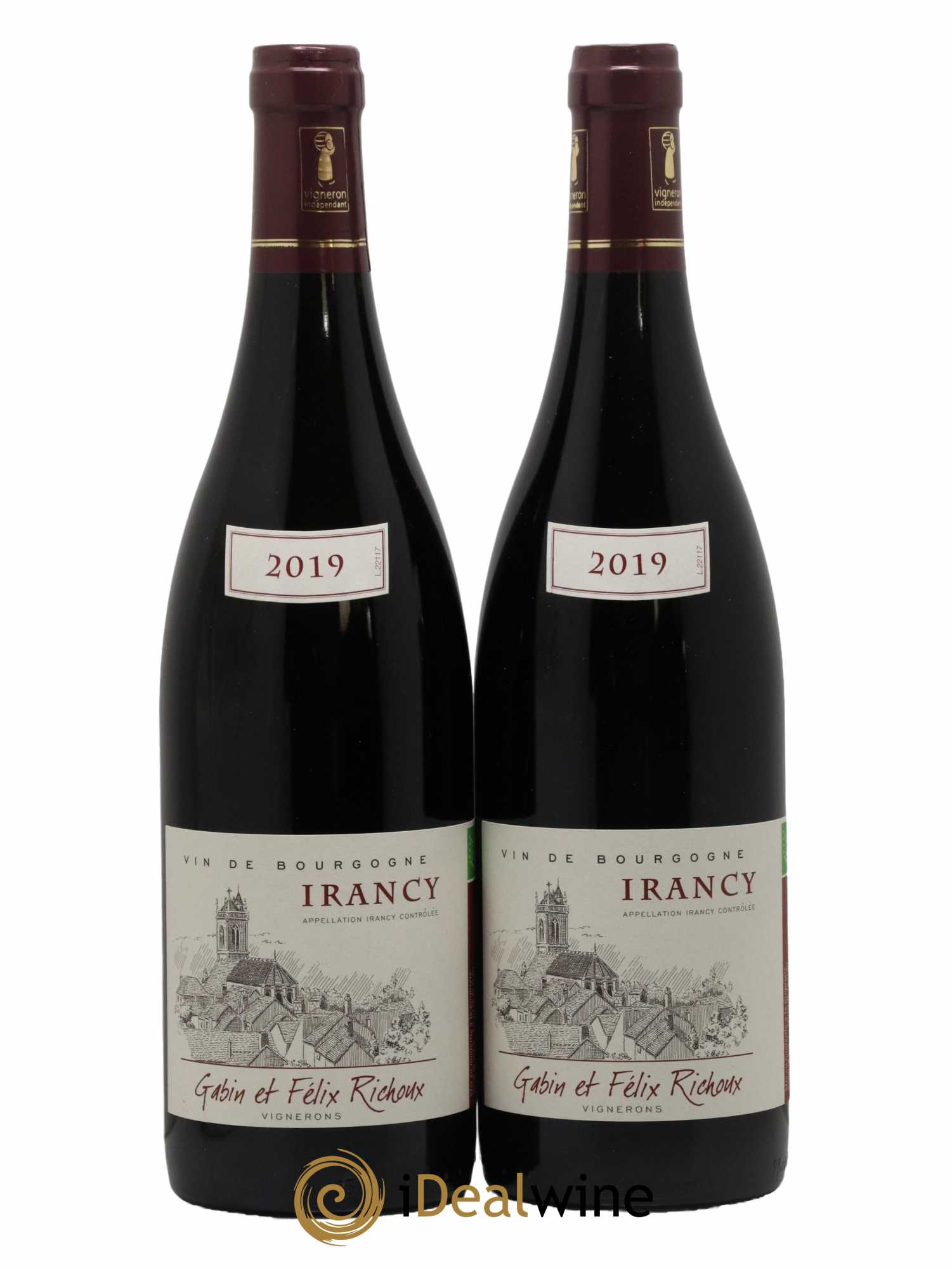 Irancy Gabin et Félix Richoux 2019 - Lot de 2 bouteilles - 0