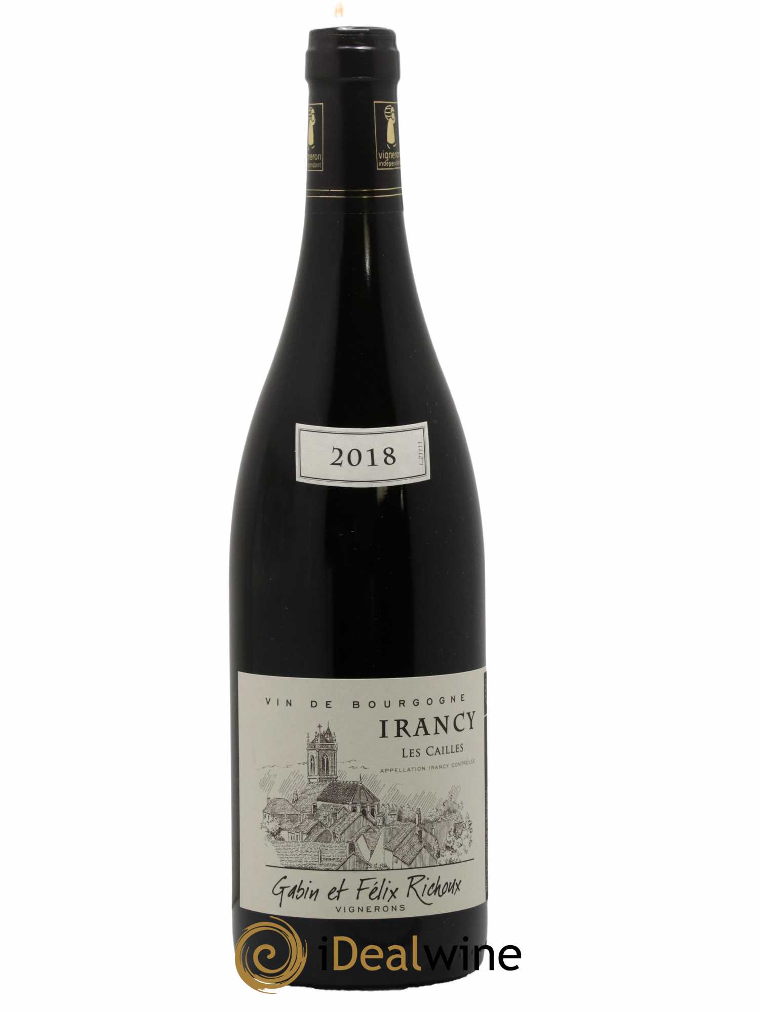 Irancy Les Cailles Gabin et Félix Richoux 2018 - Lot de 1 bouteille - 0